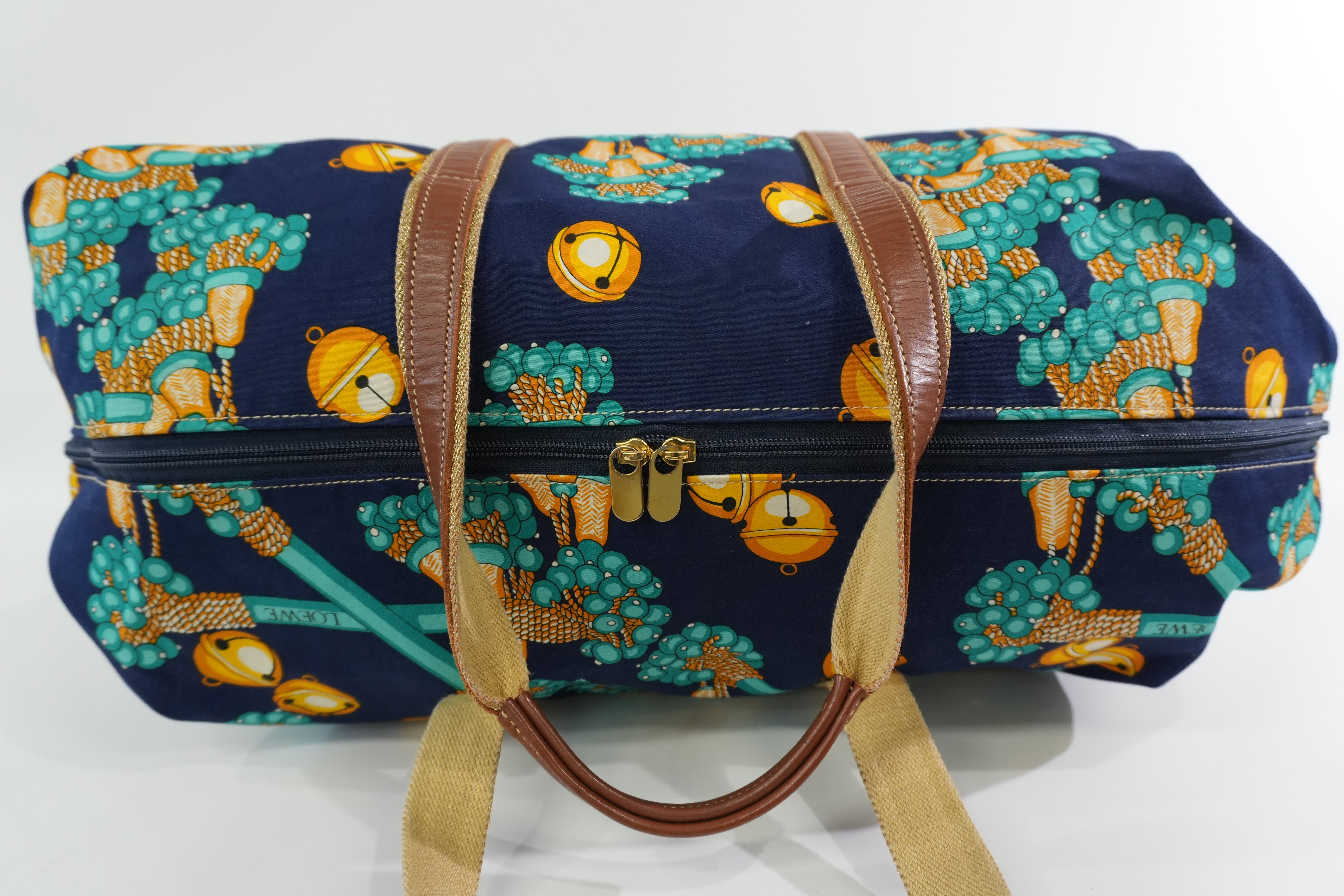 Pre-owned Loewe Fabric Travel Bag Multicolor Used