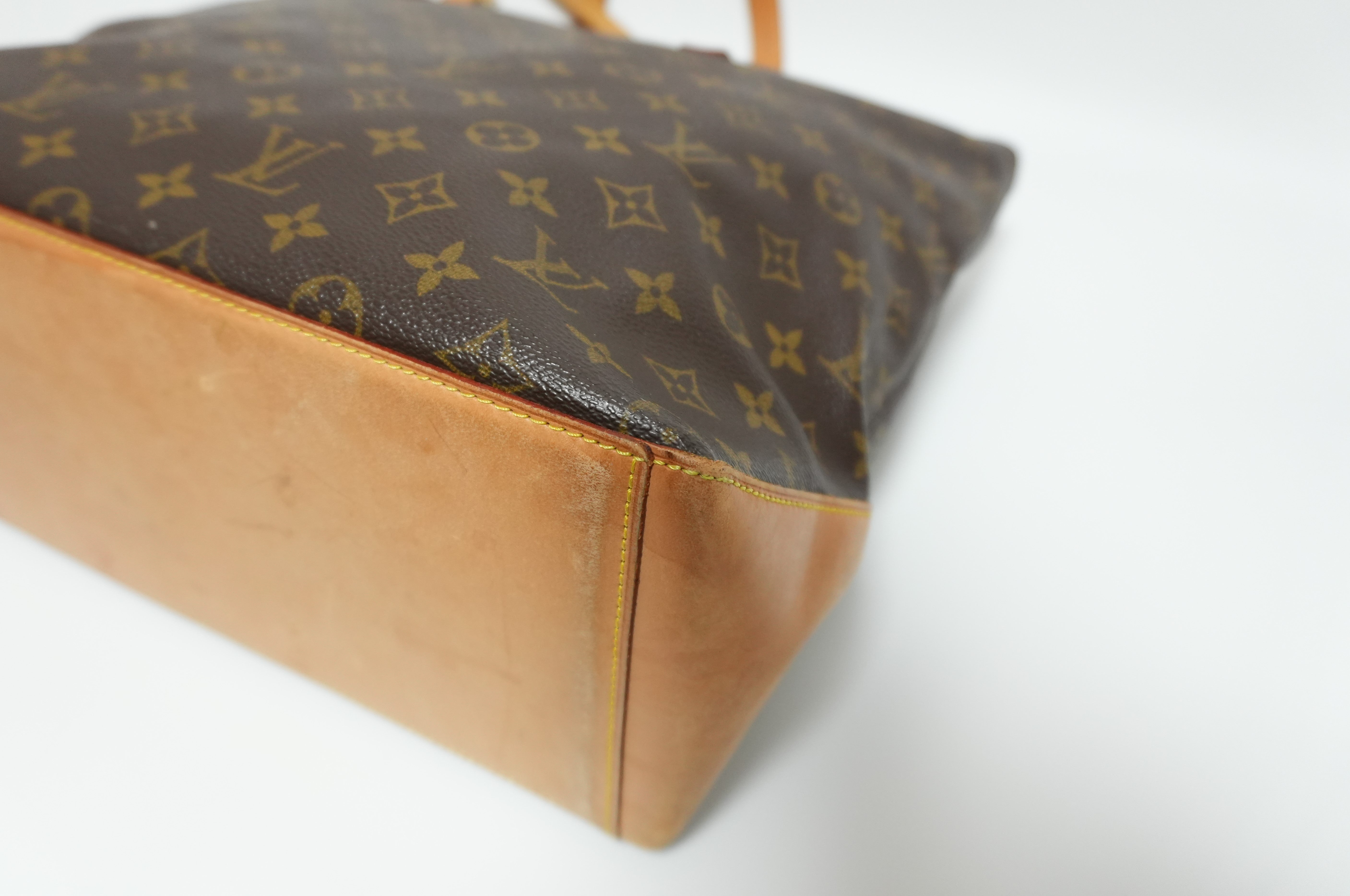 Louis Vuitton Monogram Cabas Mezzo Shoulder Tote Bag Used