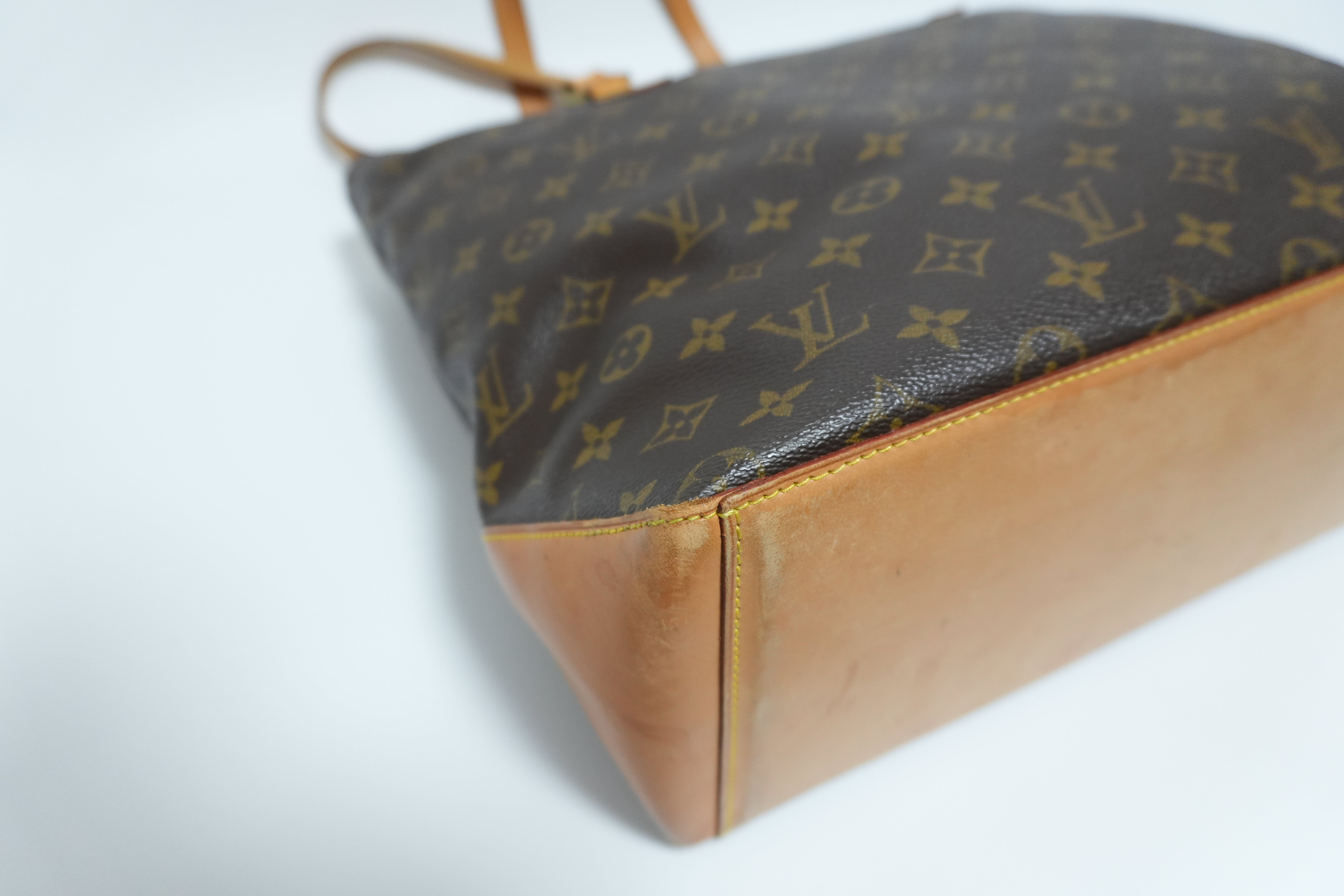 Louis Vuitton Monogram Cabas Mezzo Shoulder Tote Bag Used