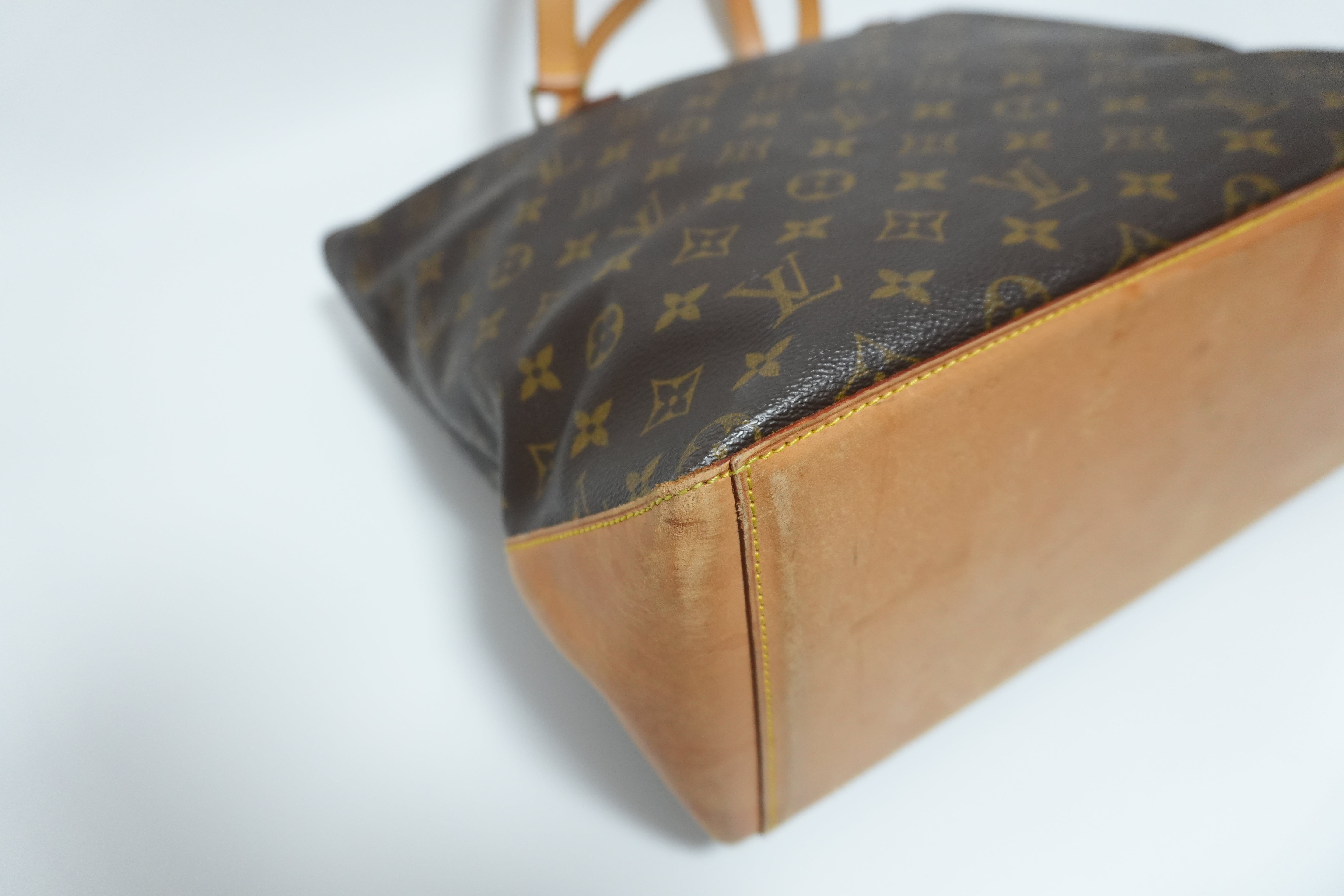 Louis Vuitton Monogram Cabas Mezzo Shoulder Tote Bag Used