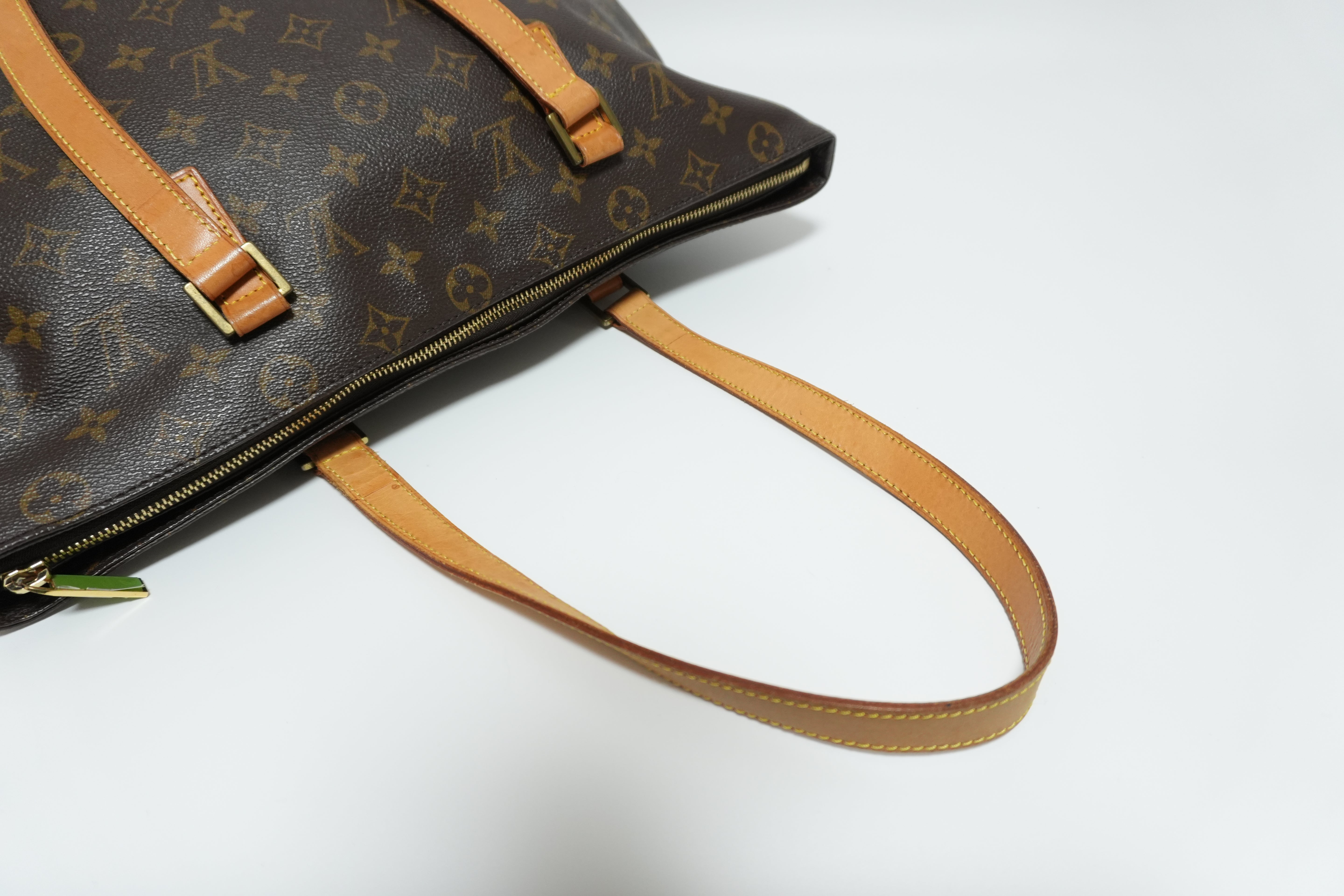 Louis Vuitton Monogram Cabas Mezzo Shoulder Tote Bag Used