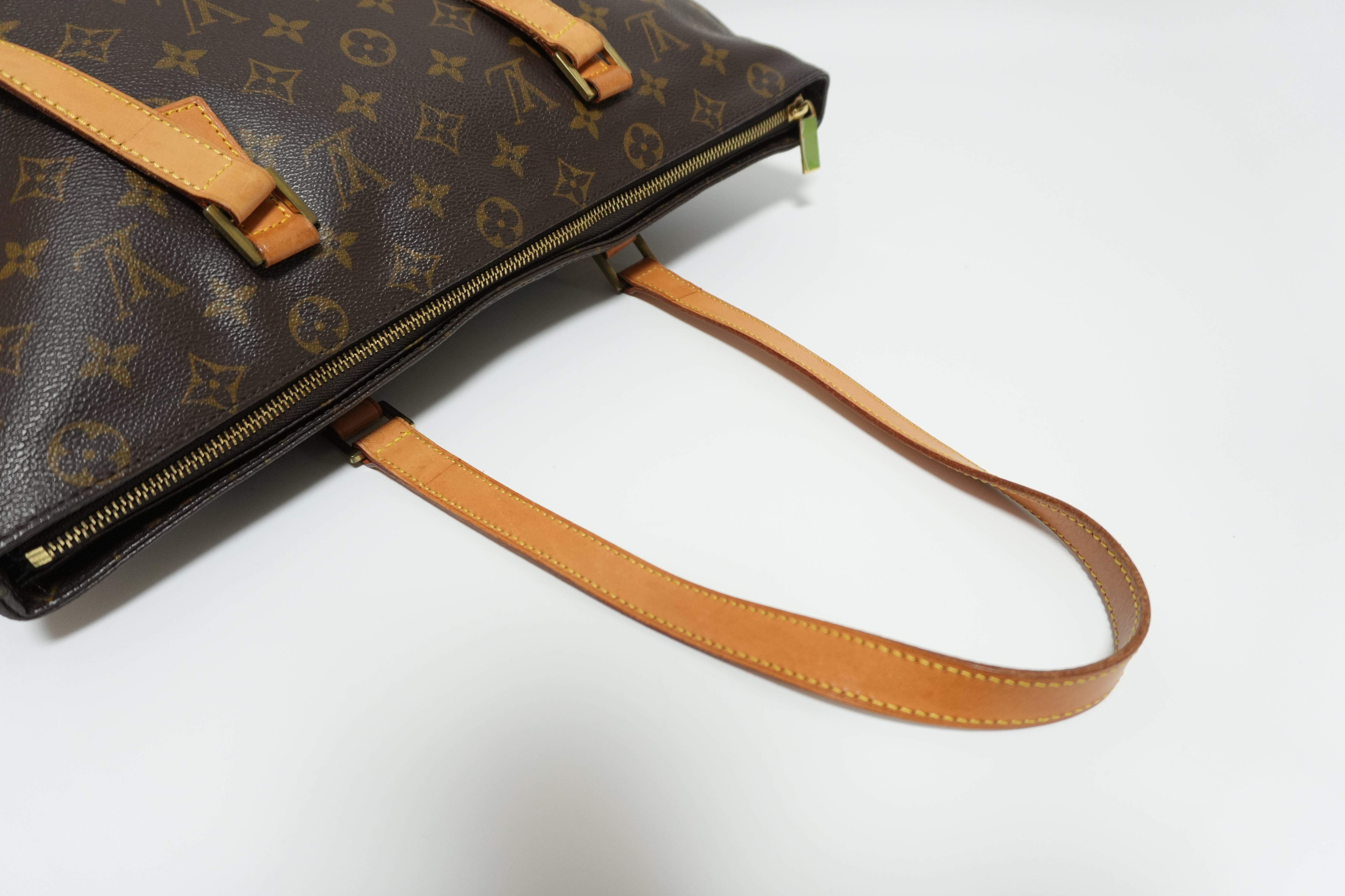 Louis Vuitton Monogram Cabas Mezzo Shoulder Tote Bag Used