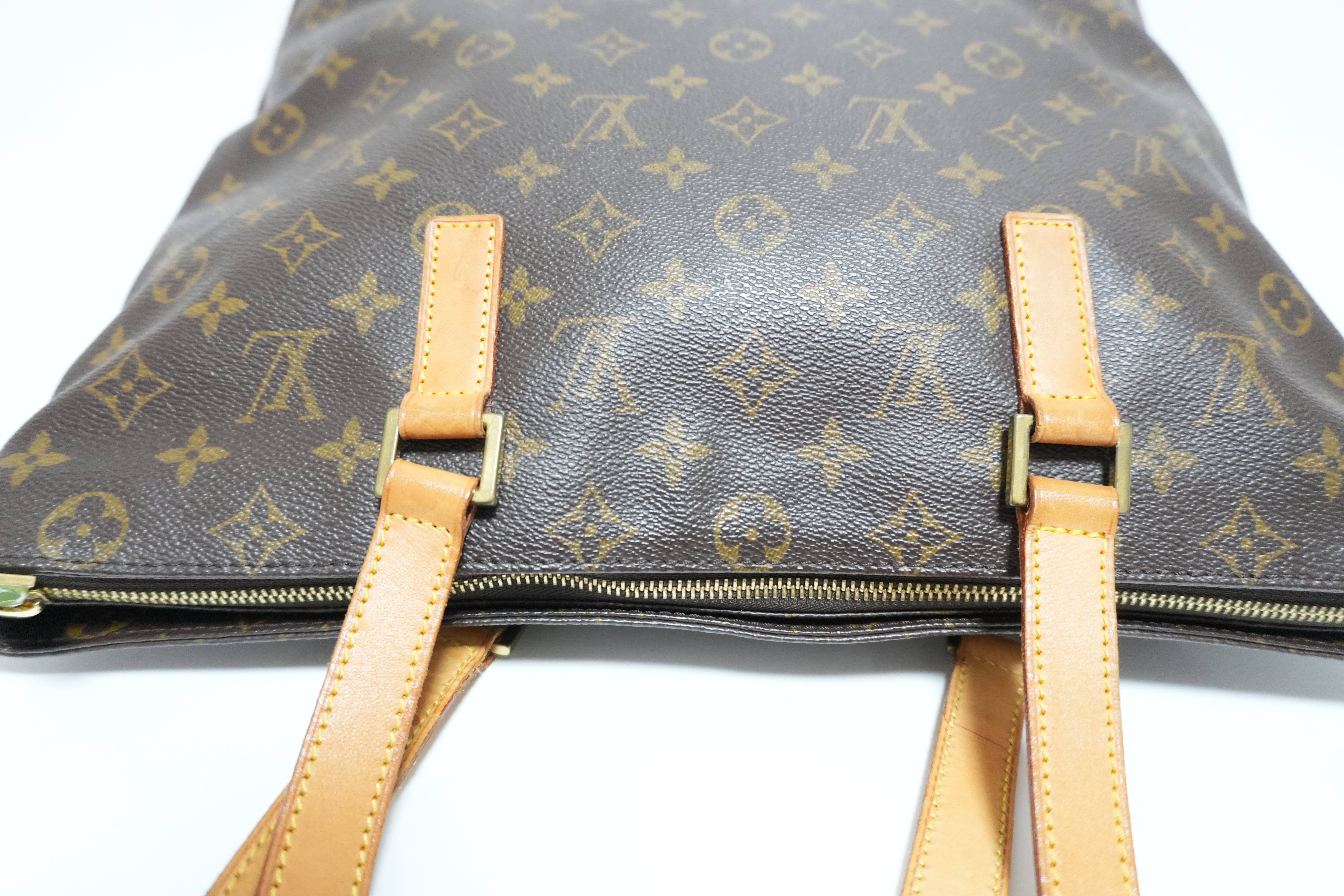 Louis Vuitton Monogram Cabas Mezzo Shoulder Tote Bag Used