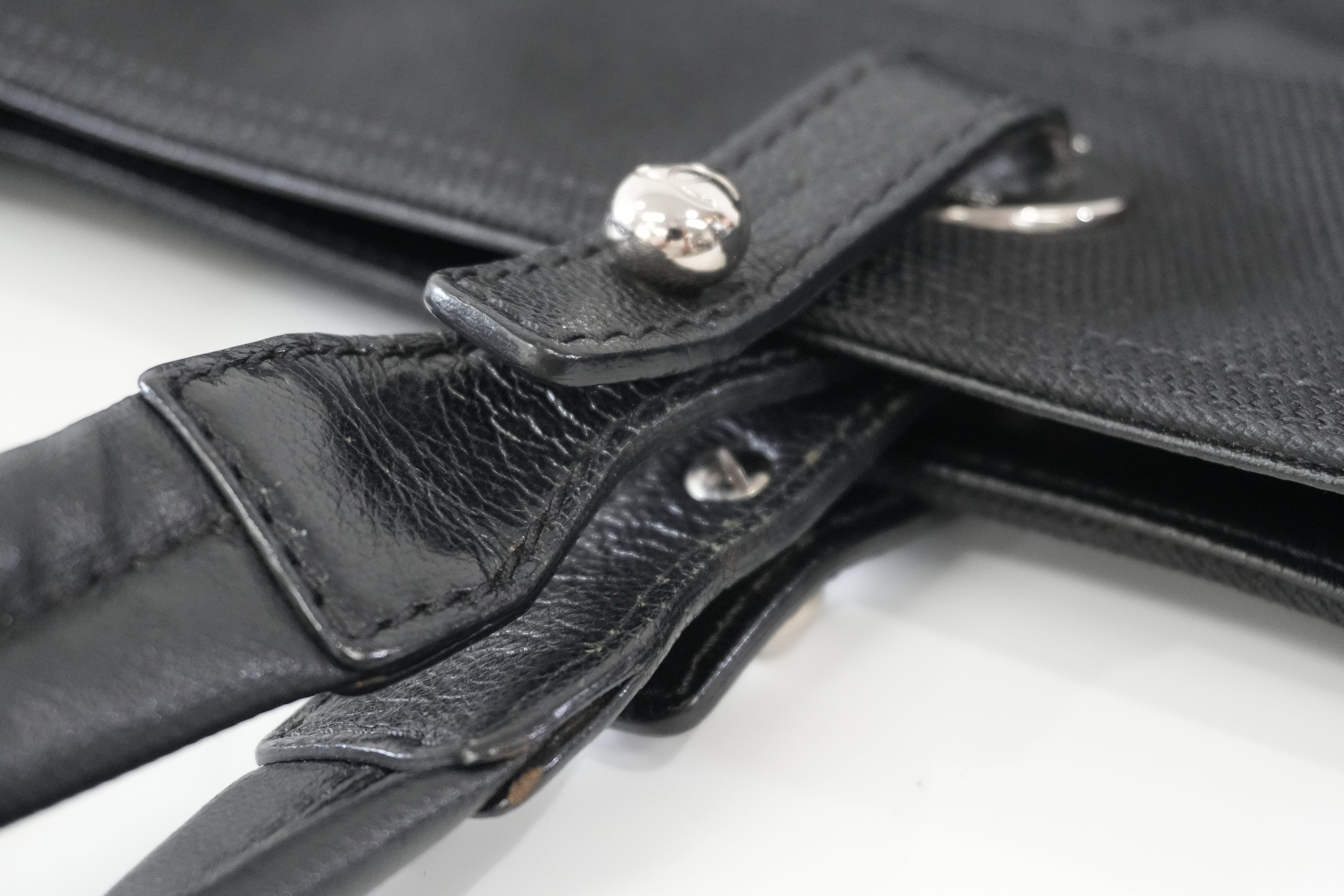 Pre-owned Chanel Lambskin Leather Paris Biarritz Tote Bag Black Used