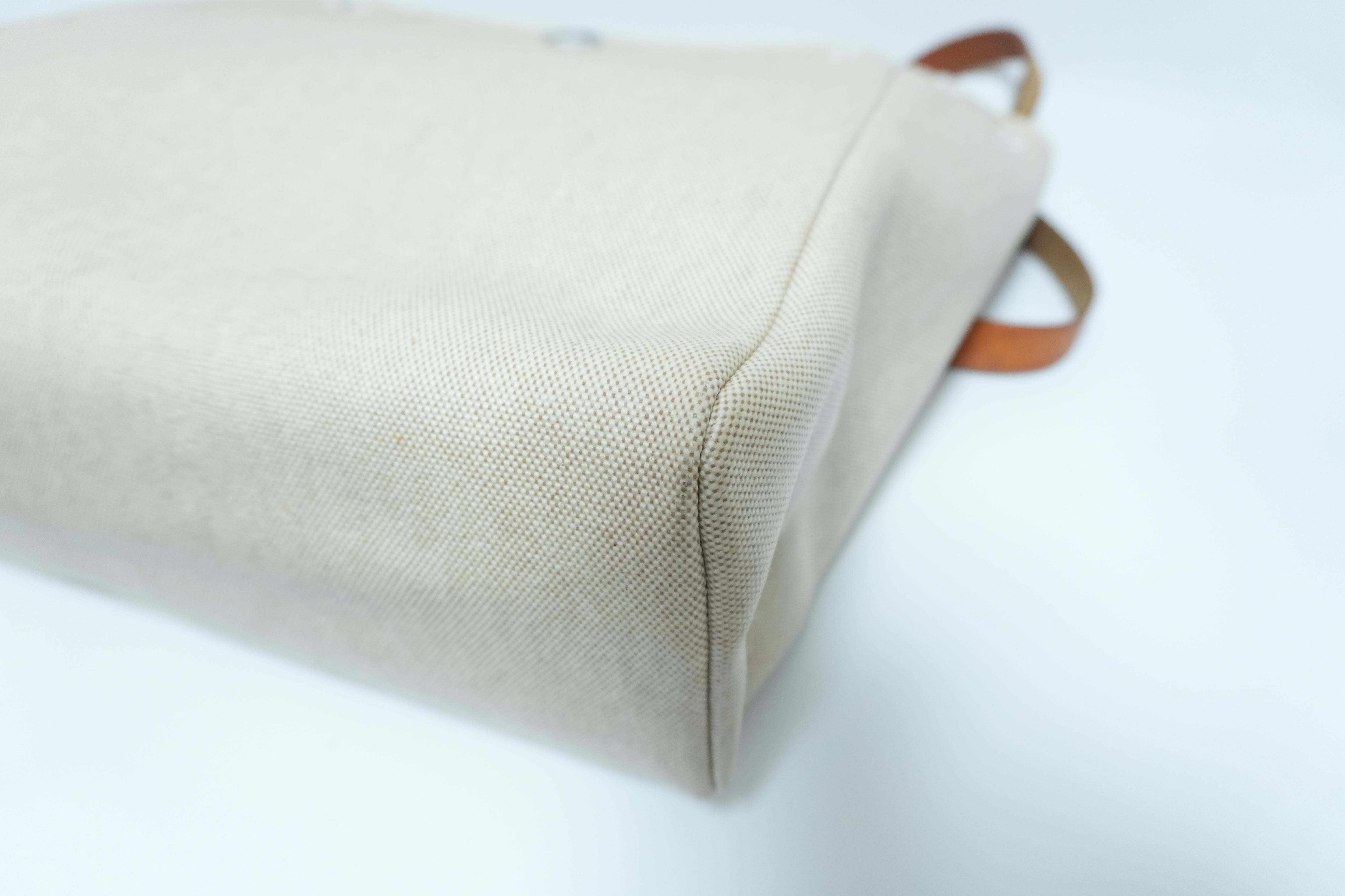 Hermes Classic Canvas Herbag Natural Toile Used