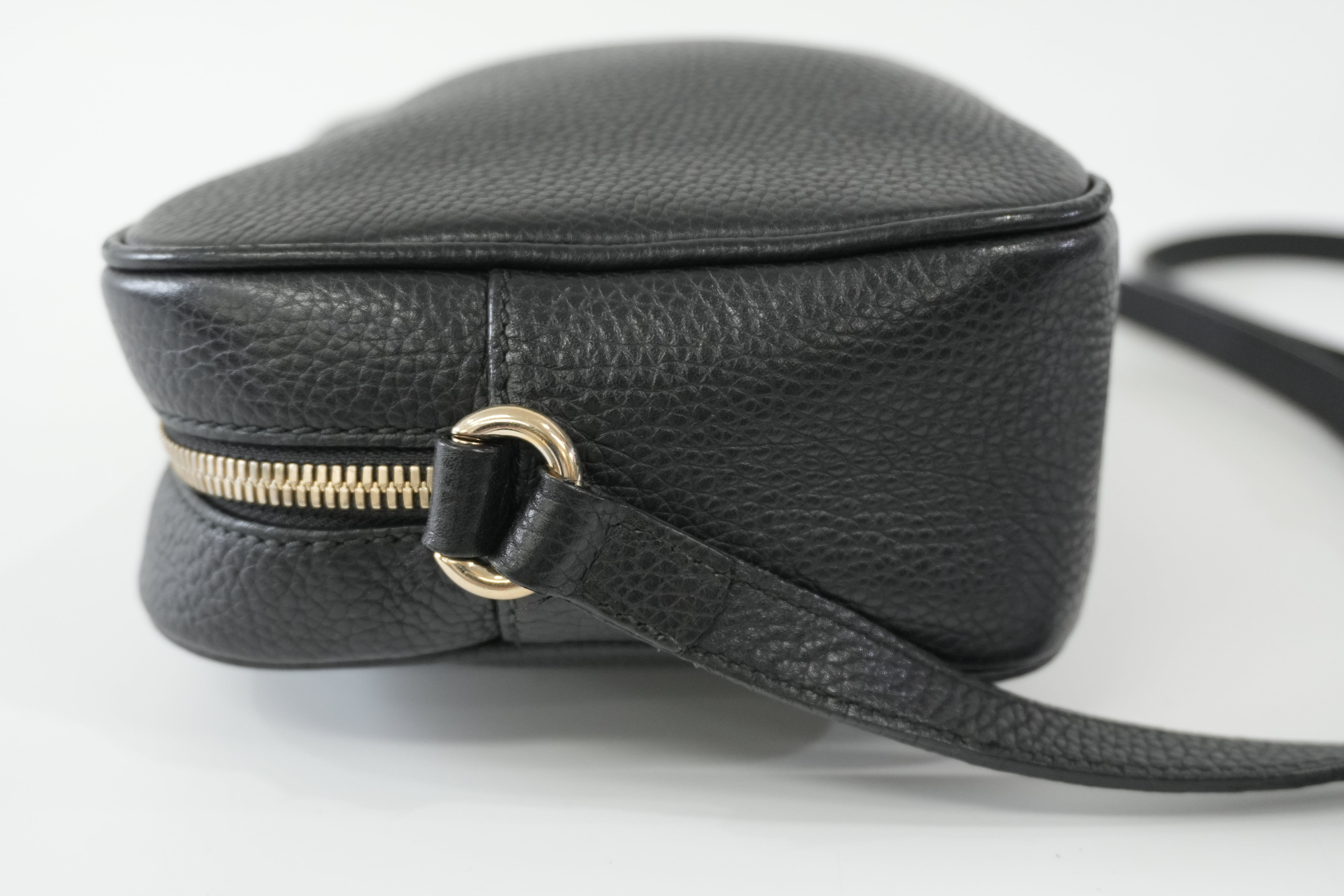 Pre-owned Gucci Leather Hobo Shoulder Bag Black Used