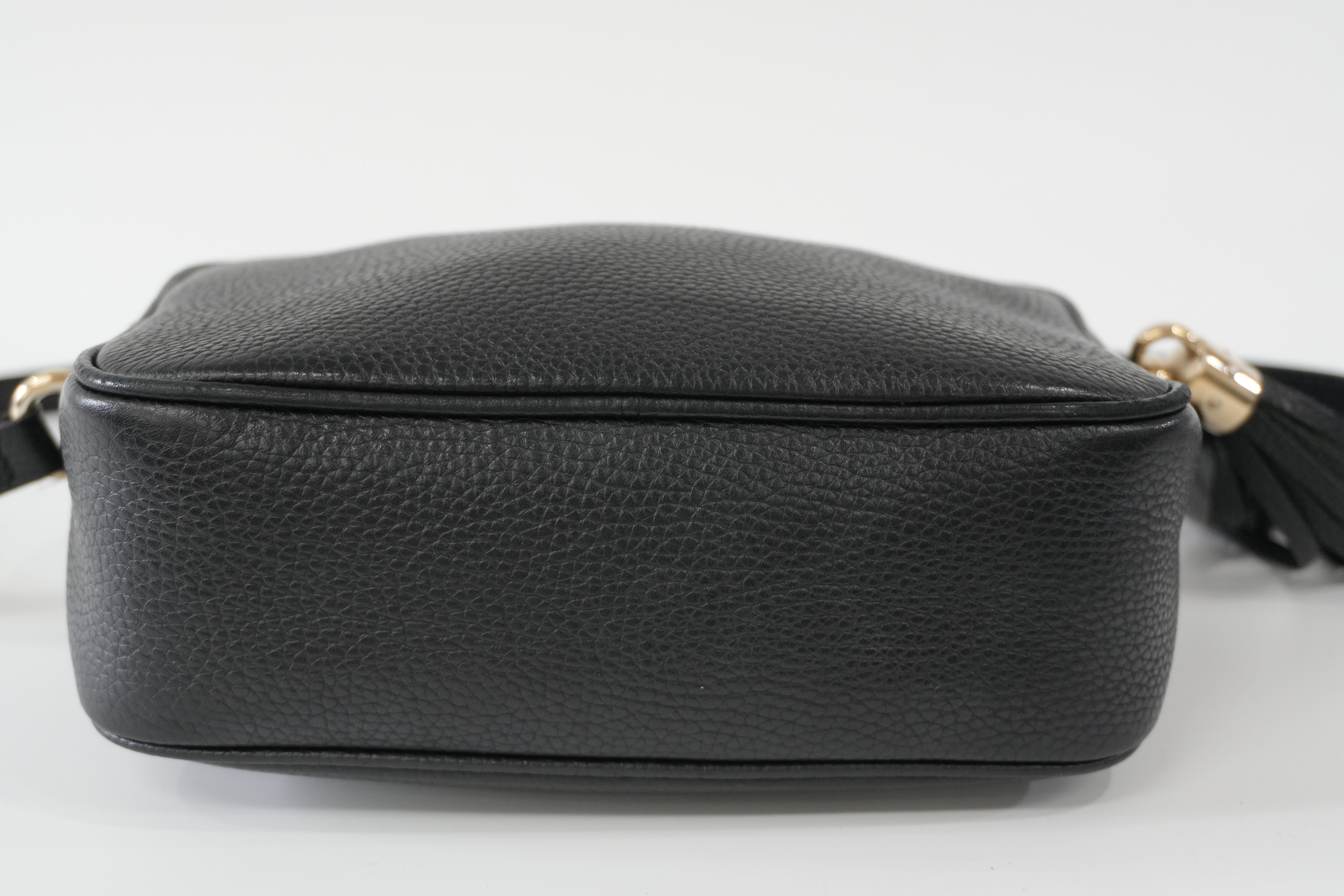 Pre-owned Gucci Leather Hobo Shoulder Bag Black Used