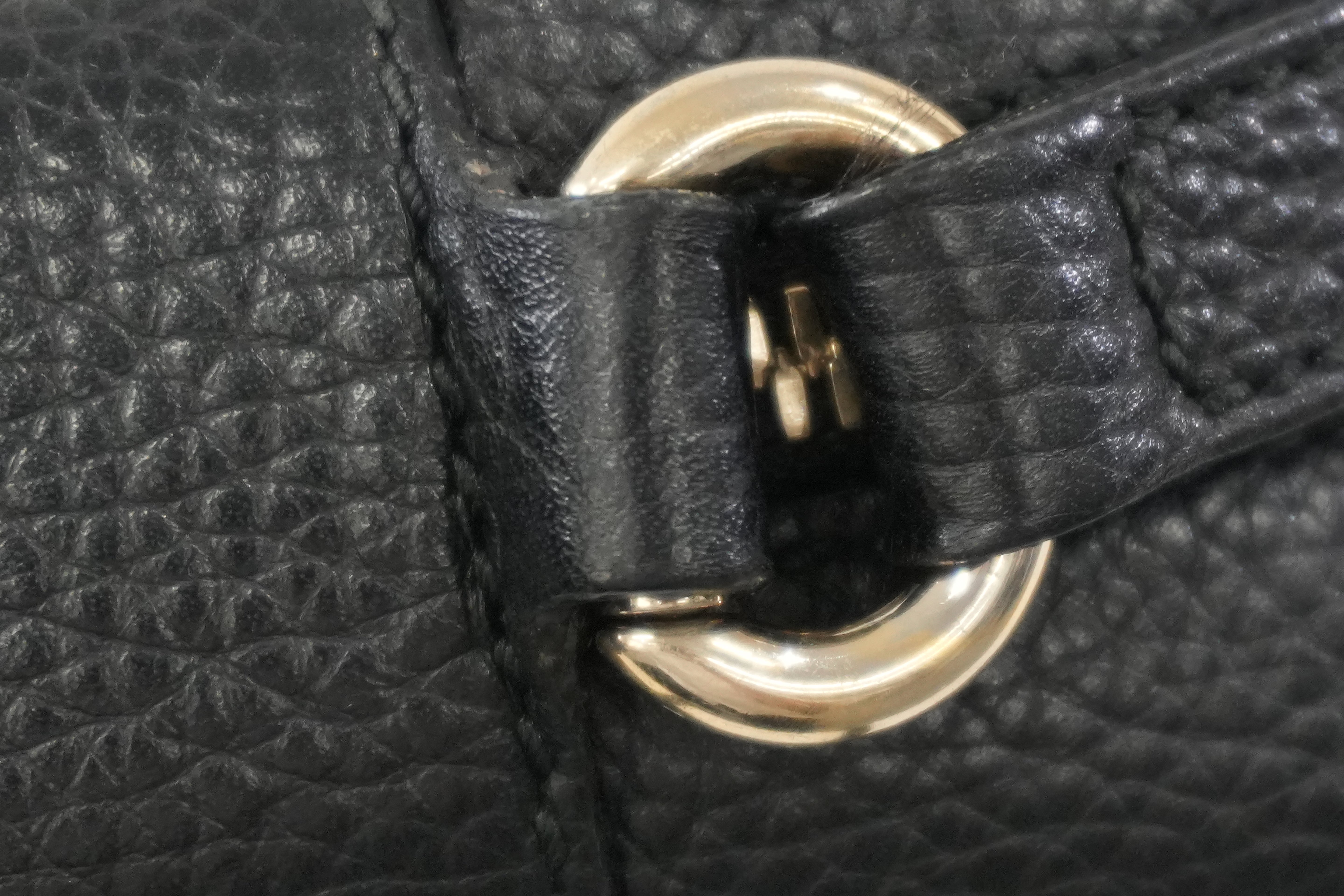 Pre-owned Gucci Leather Hobo Shoulder Bag Black Used