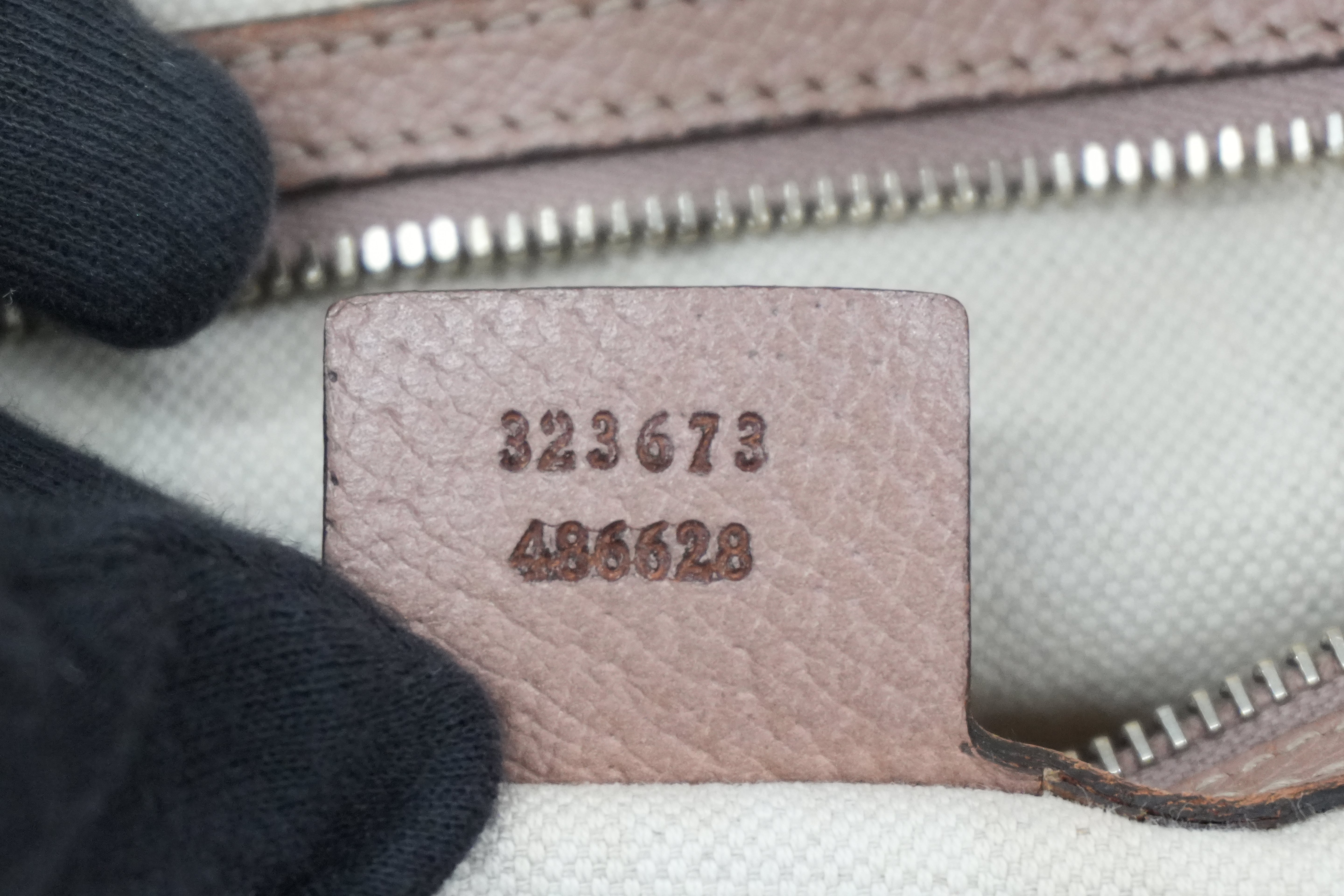 Pre-owned Gucci Fabric Canvas Guccisima Tote Bag Pink Used