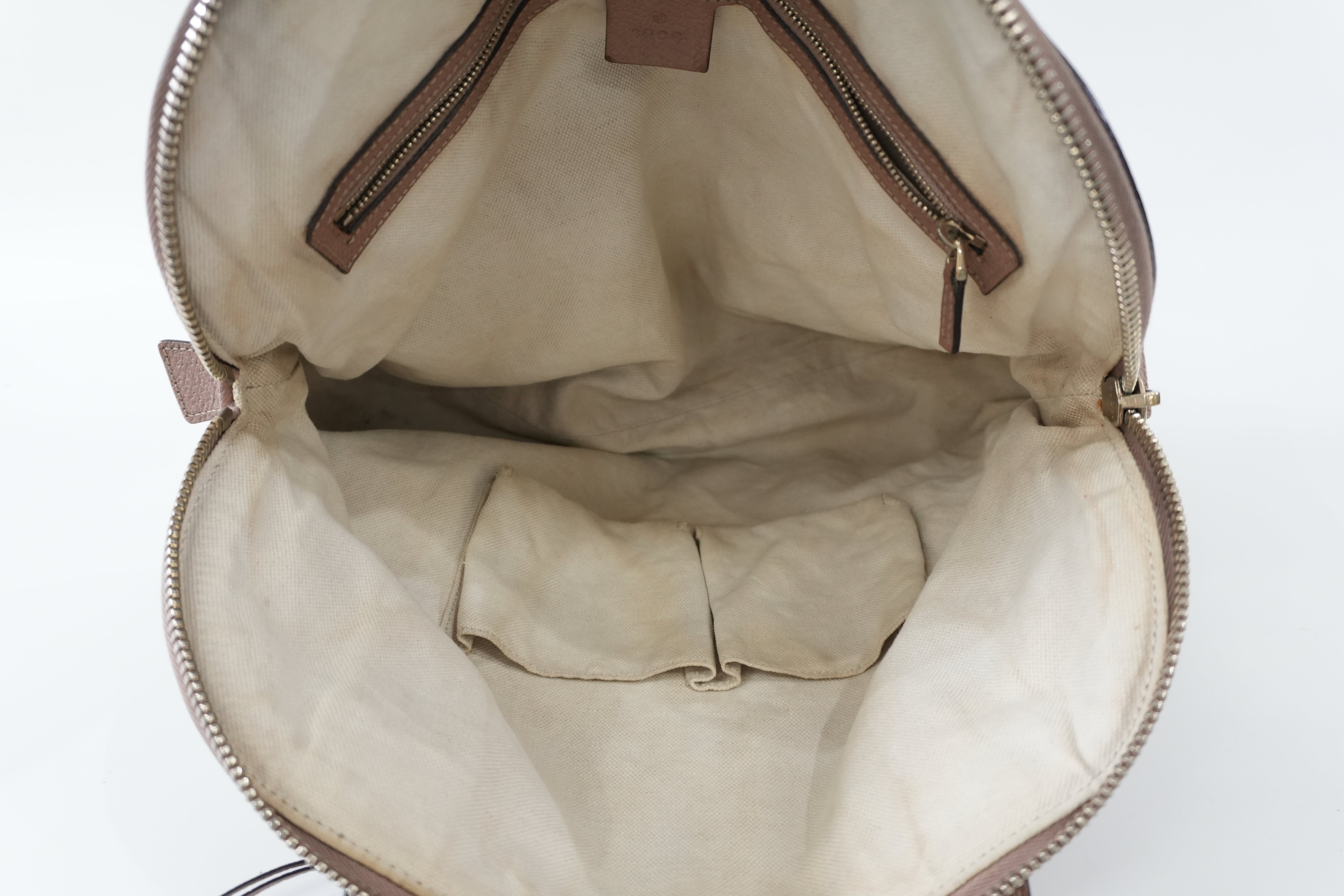 Pre-owned Gucci Fabric Canvas Guccisima Tote Bag Pink Used