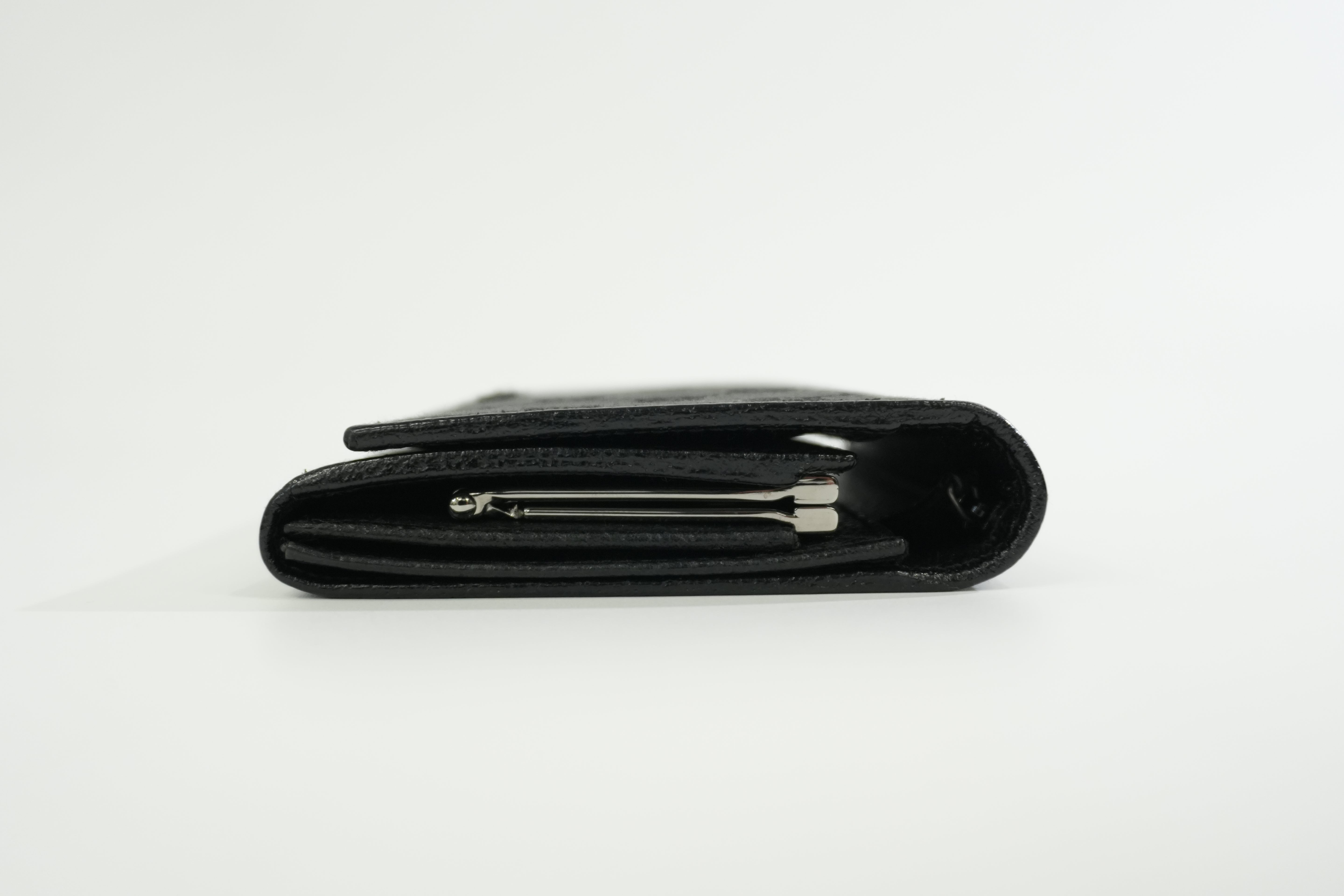 Gucci Canvas Long Wallet Black Used