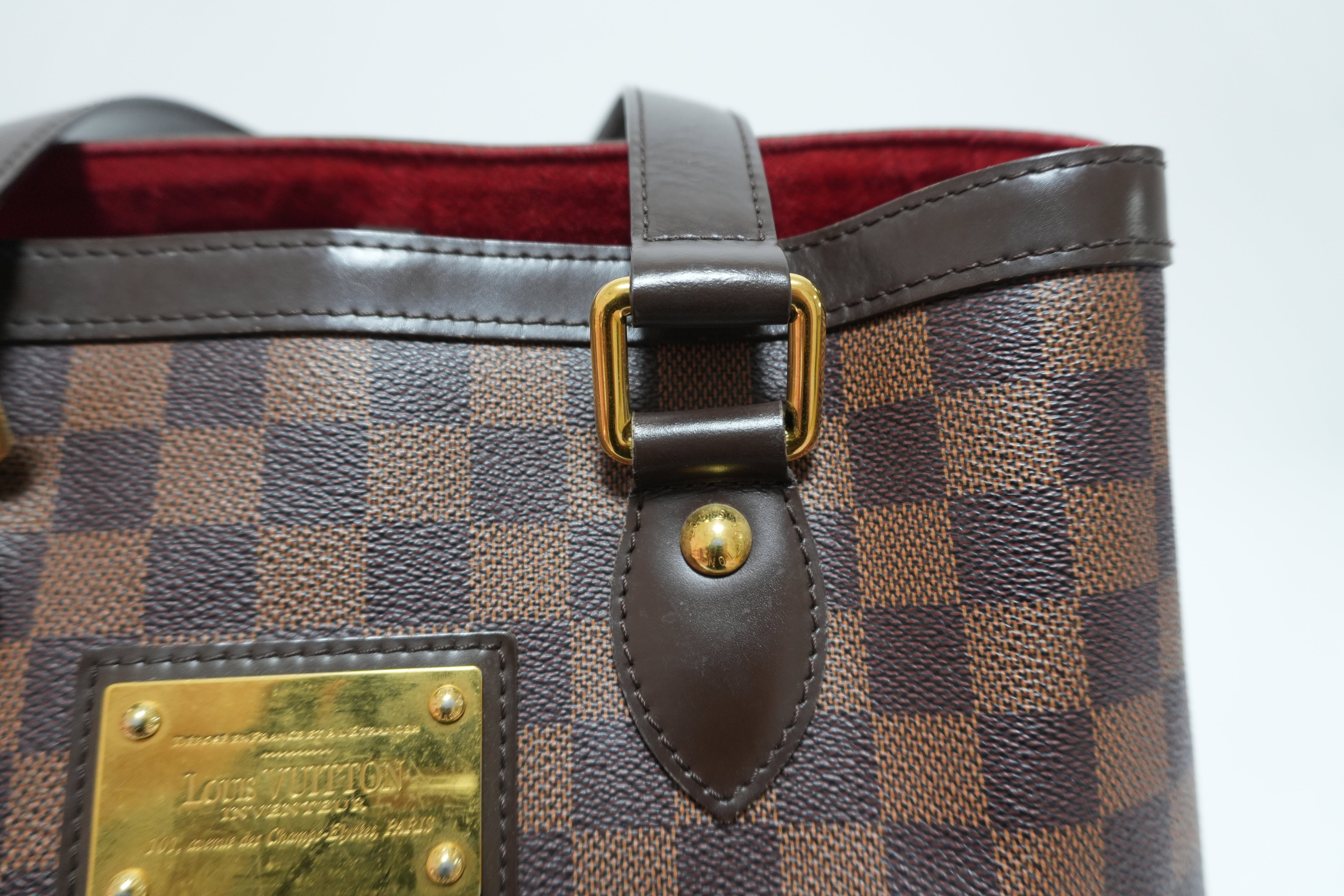 Louis Vuitton Damier Ebene Hampstead PM Shoulder Bag Used