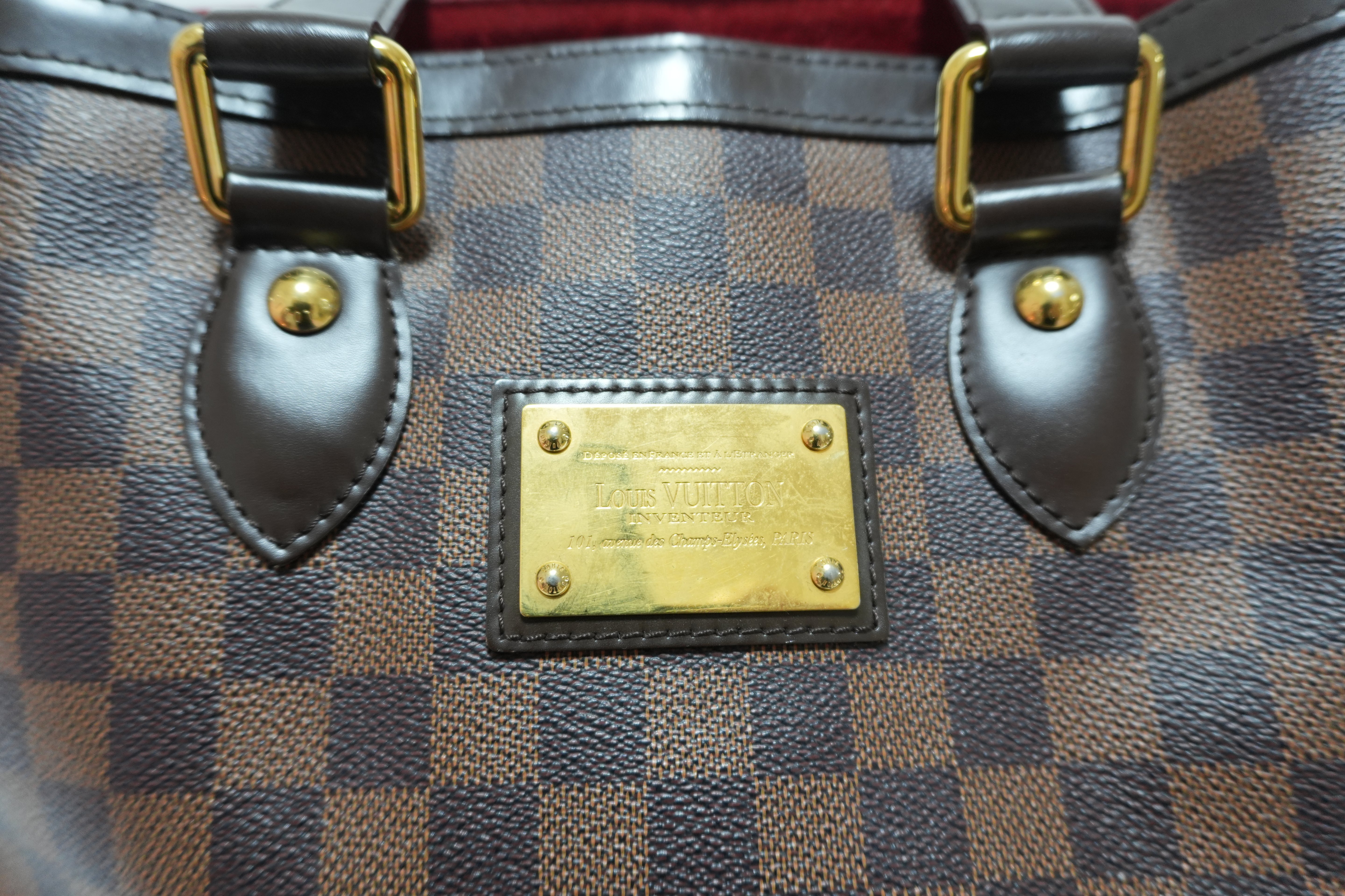 Louis Vuitton Damier Ebene Hampstead PM Shoulder Bag Used