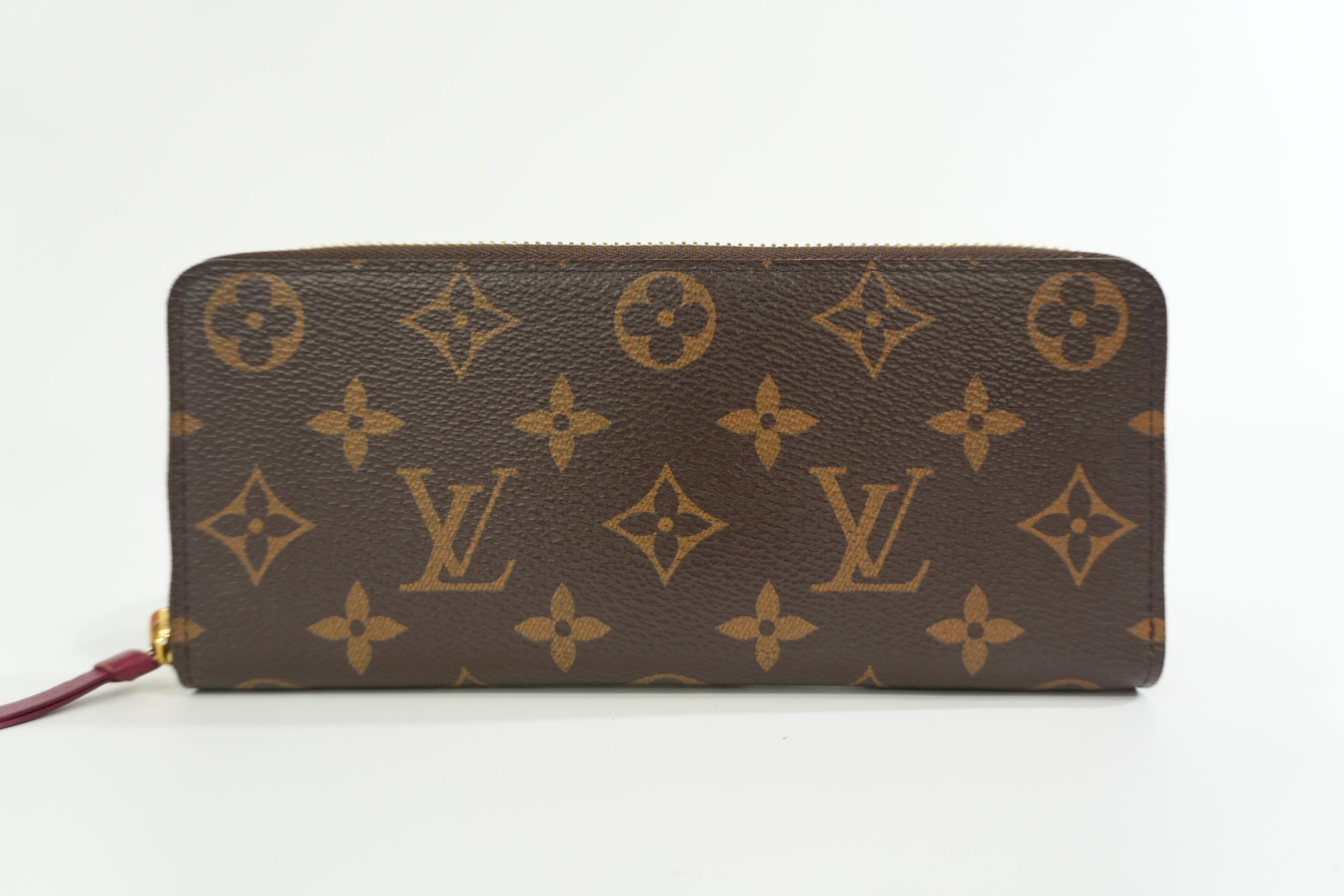 Louis Vuitton Monogram Clemence Wallet Purple Used