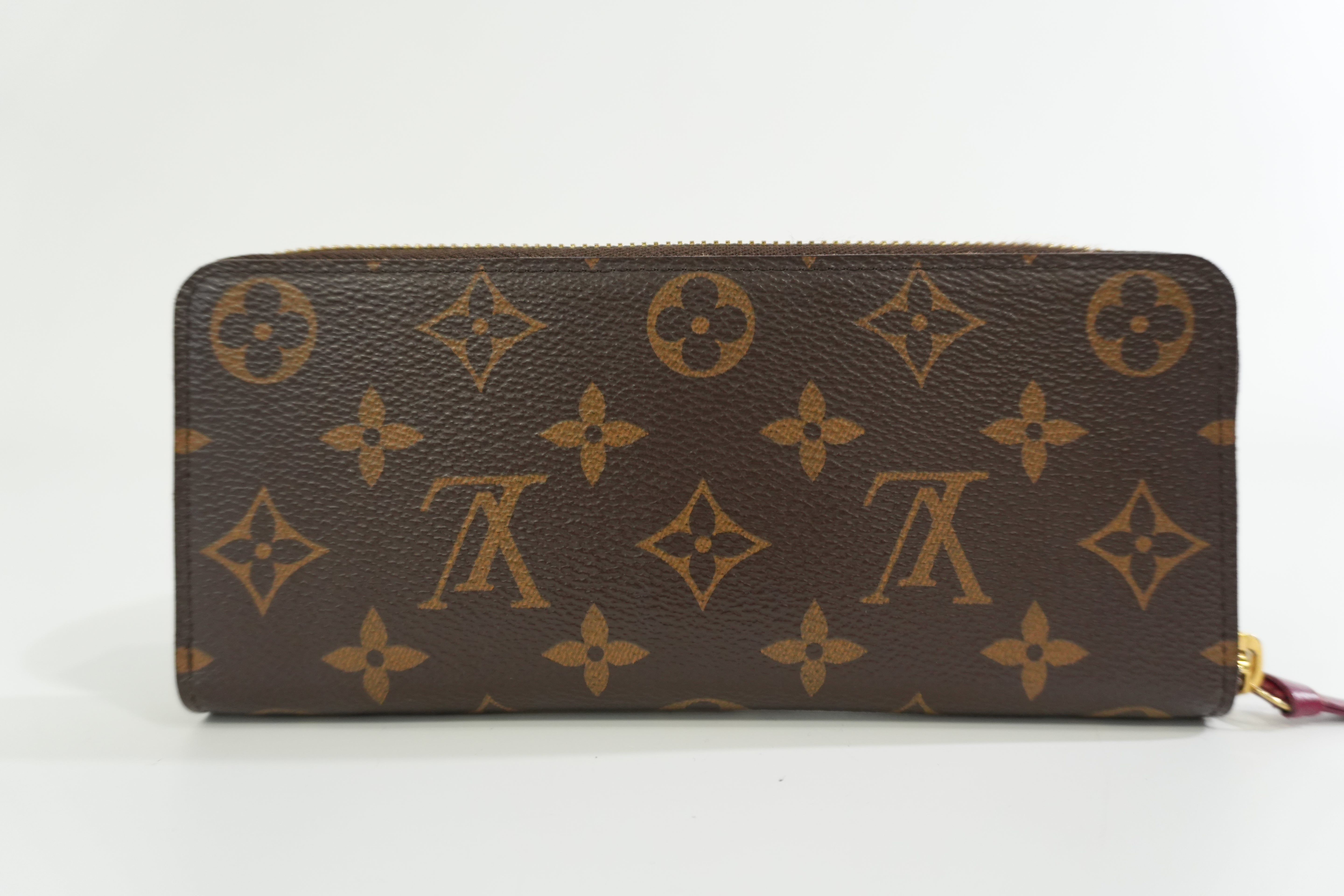 Louis Vuitton Monogram Clemence Wallet Purple Used