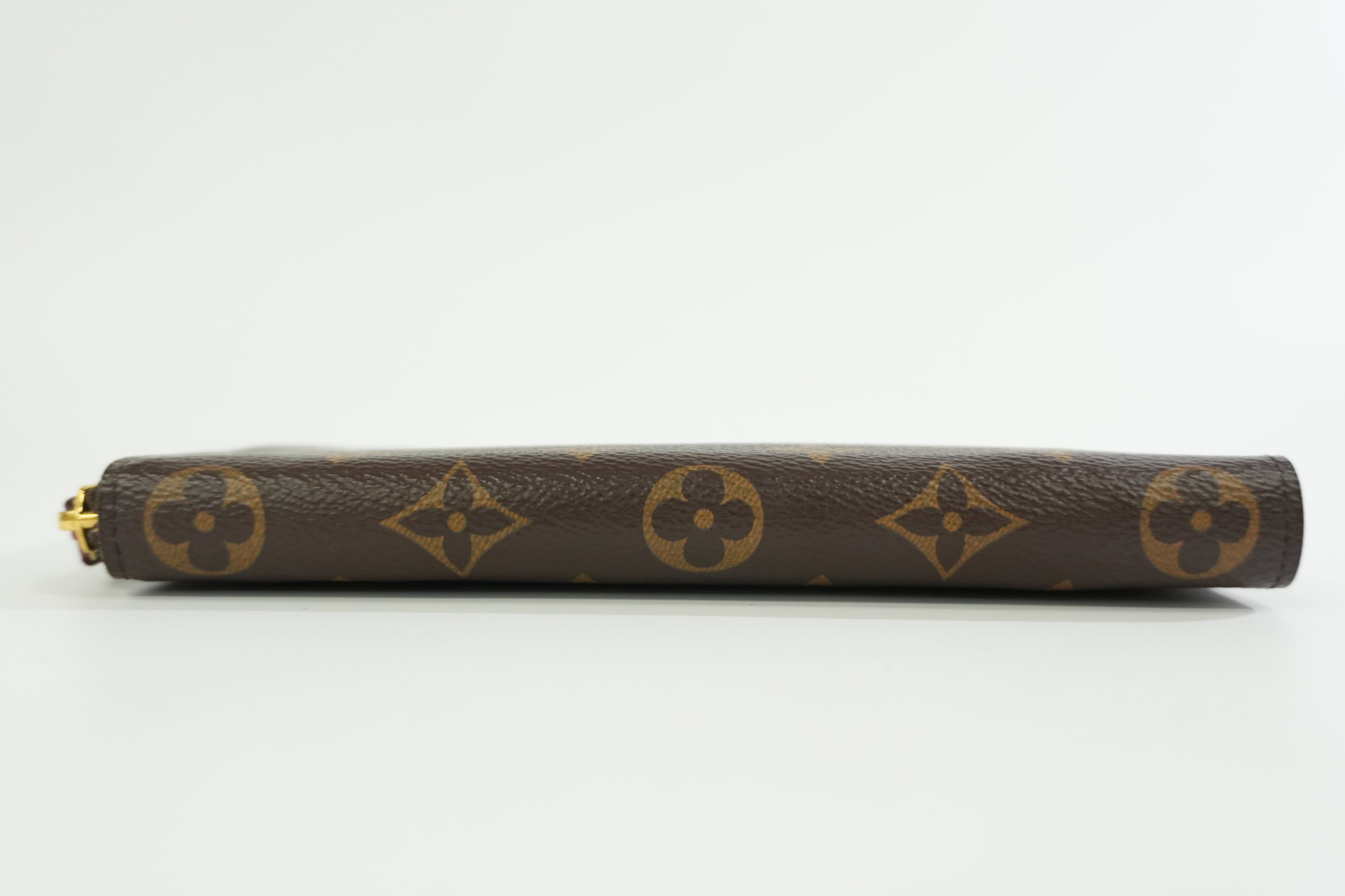 Louis Vuitton Monogram Clemence Wallet Purple Used