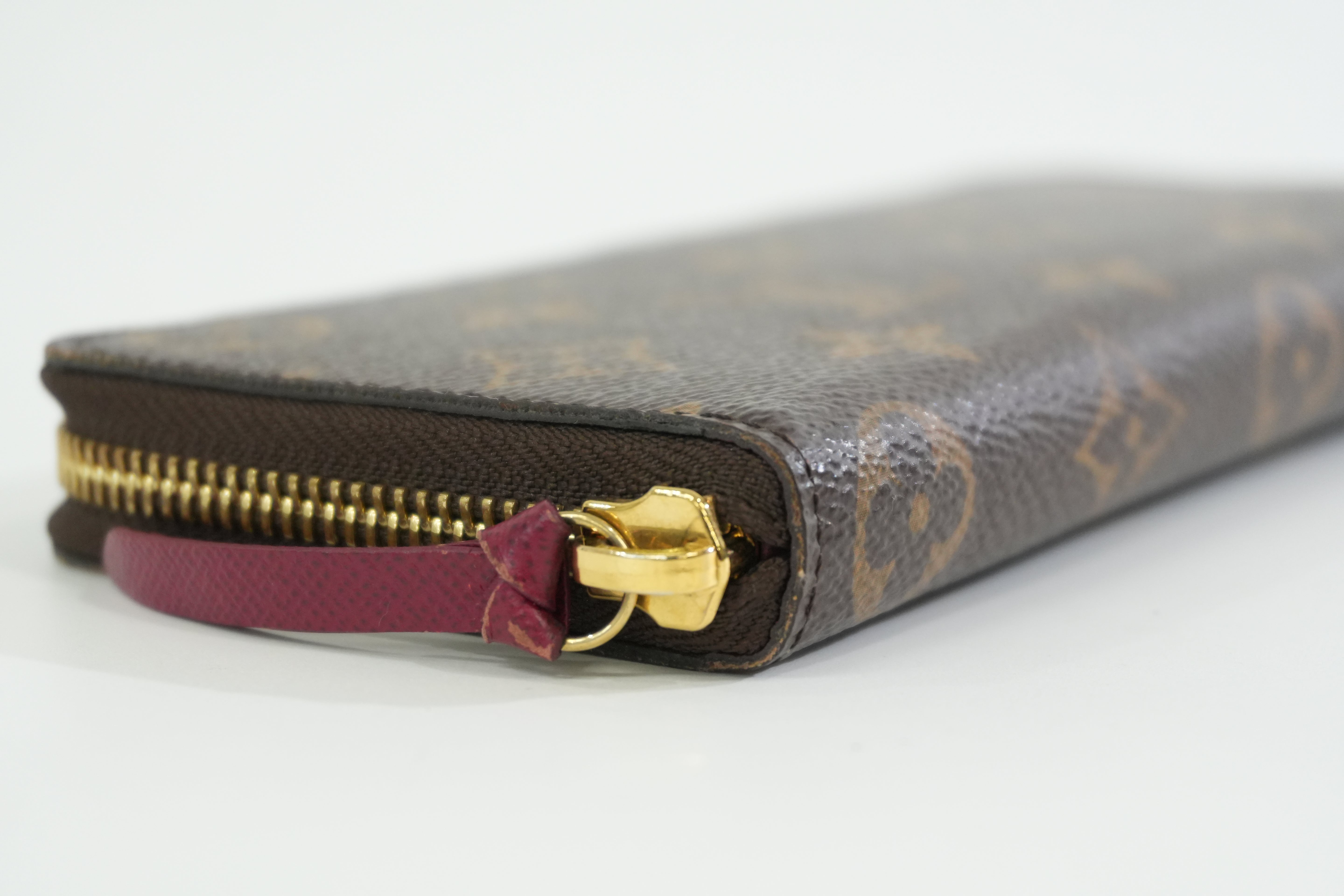 Louis Vuitton Monogram Clemence Wallet Purple Used
