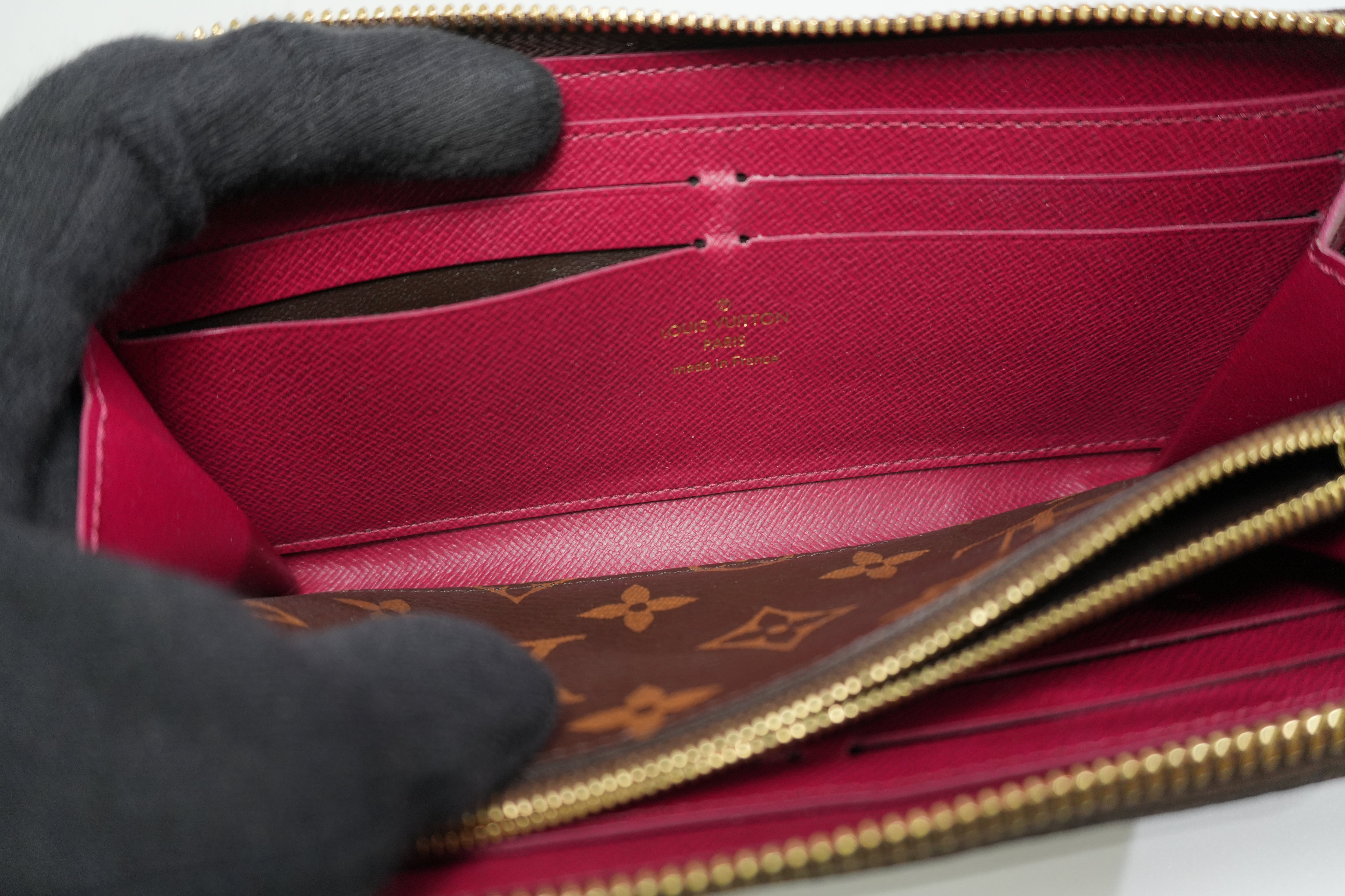 Louis Vuitton Monogram Clemence Wallet Purple Used