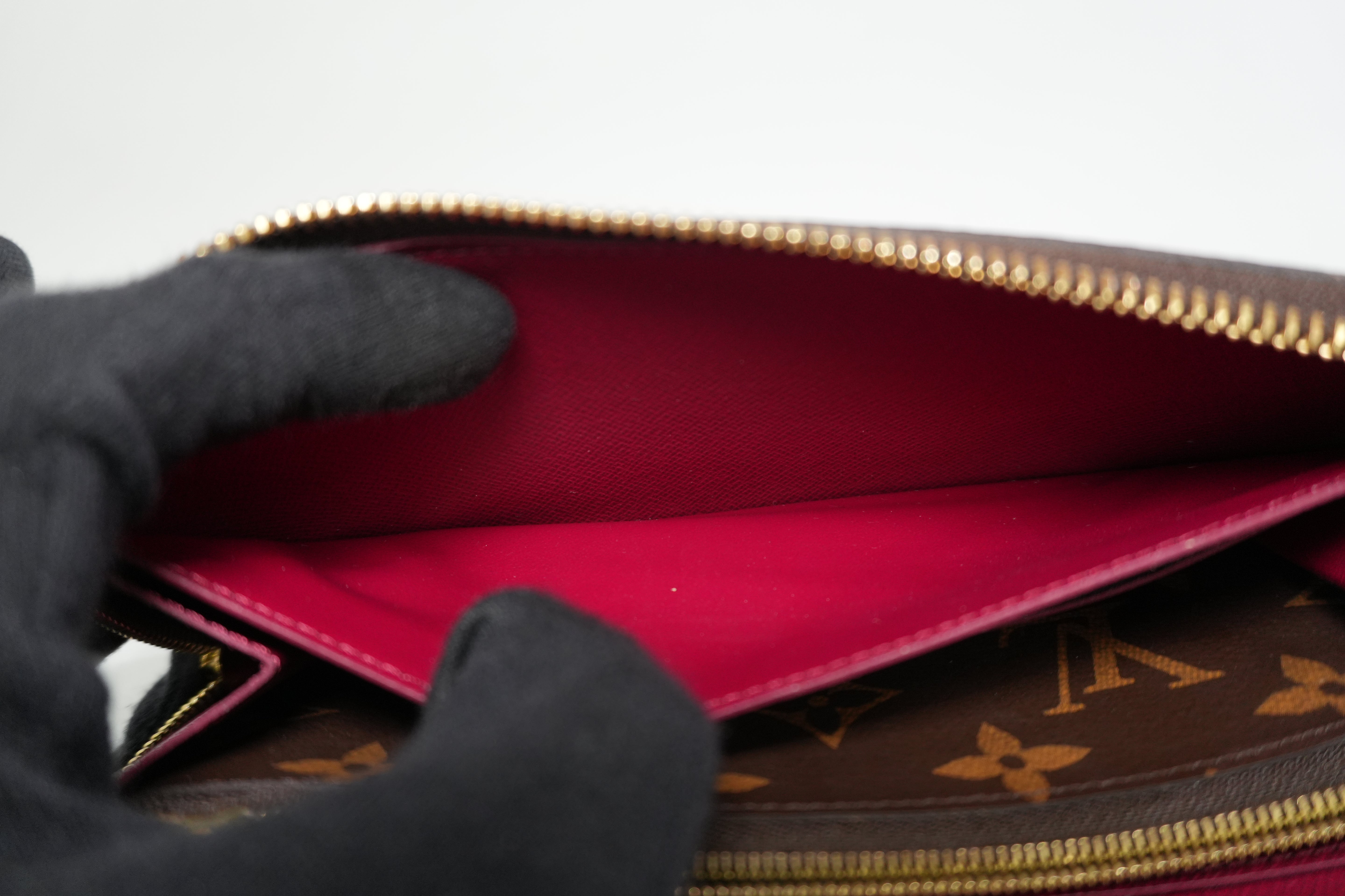 Louis Vuitton Monogram Clemence Wallet Purple Used