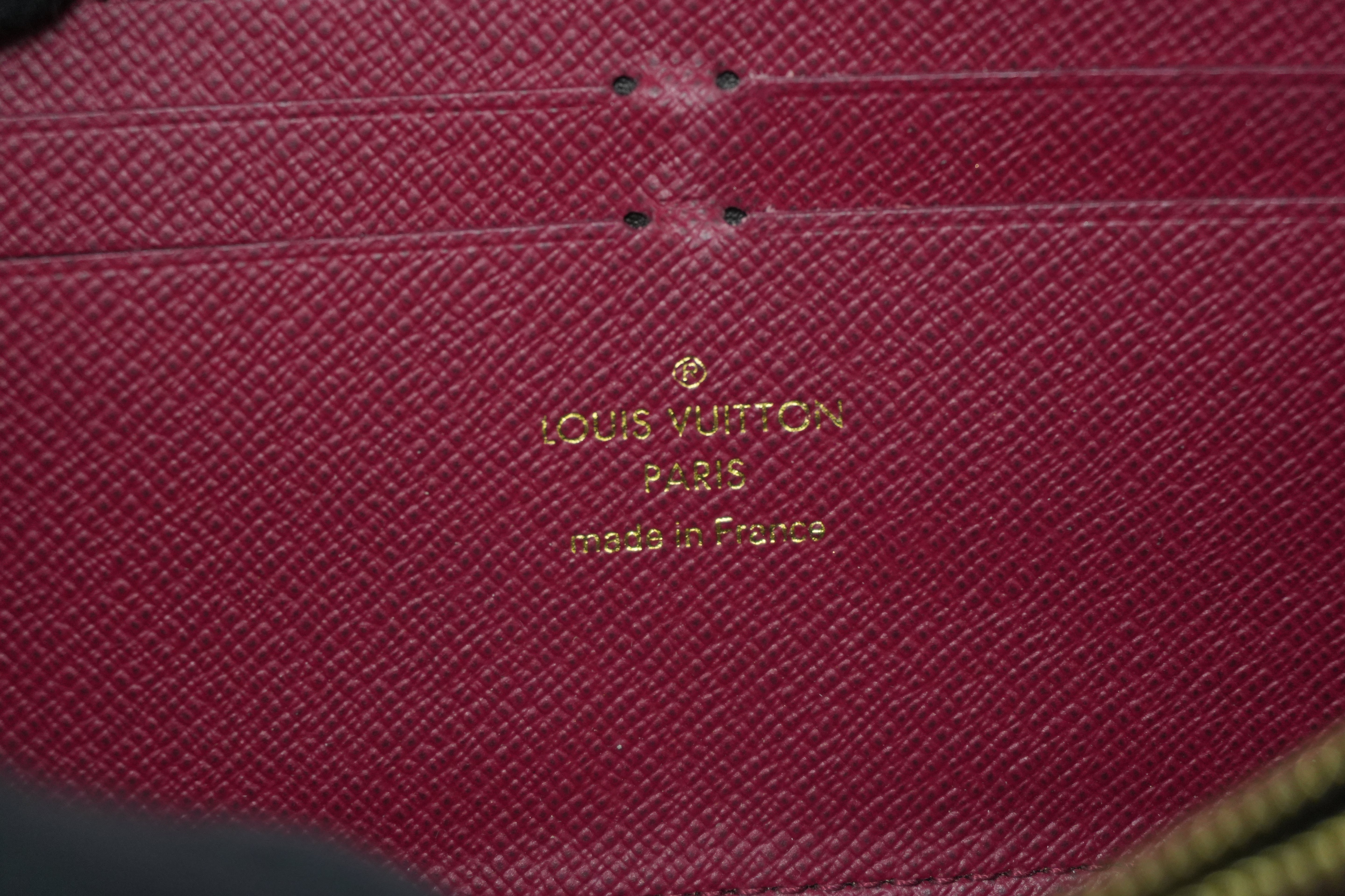Louis Vuitton Monogram Clemence Wallet Purple Used
