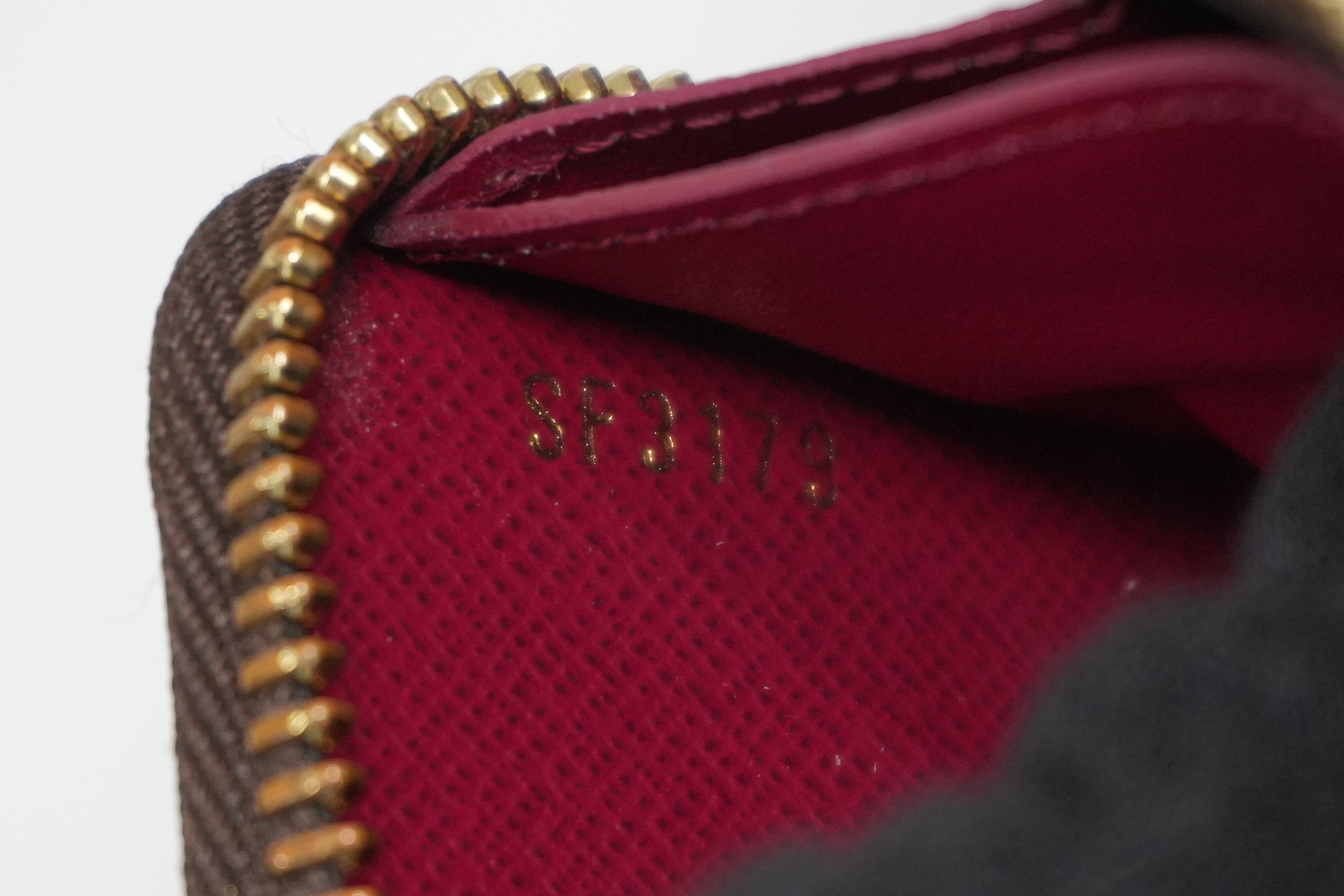 Louis Vuitton Monogram Clemence Wallet Purple Used