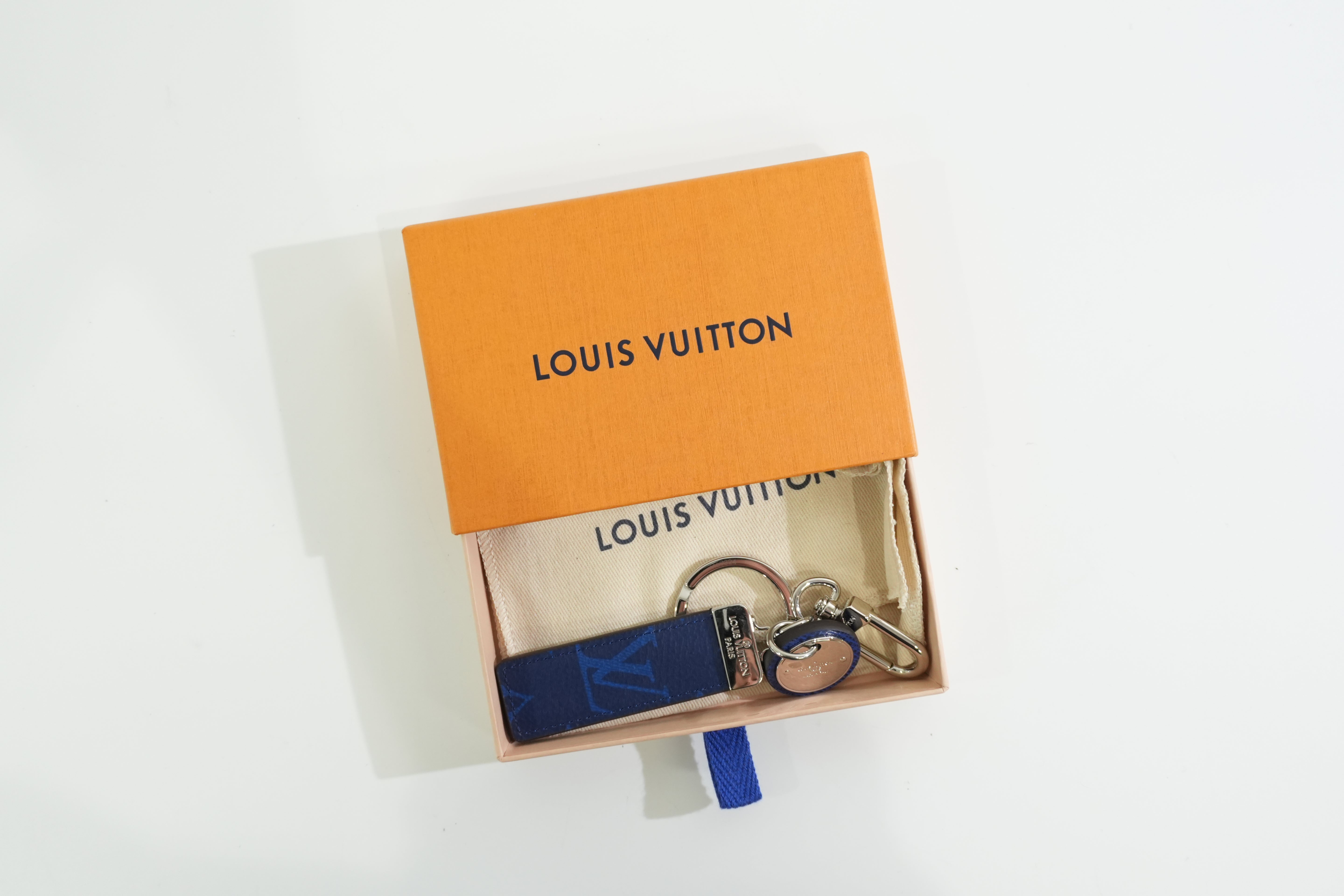 Louis Vuitton Metal Bag Charm Blue Used
