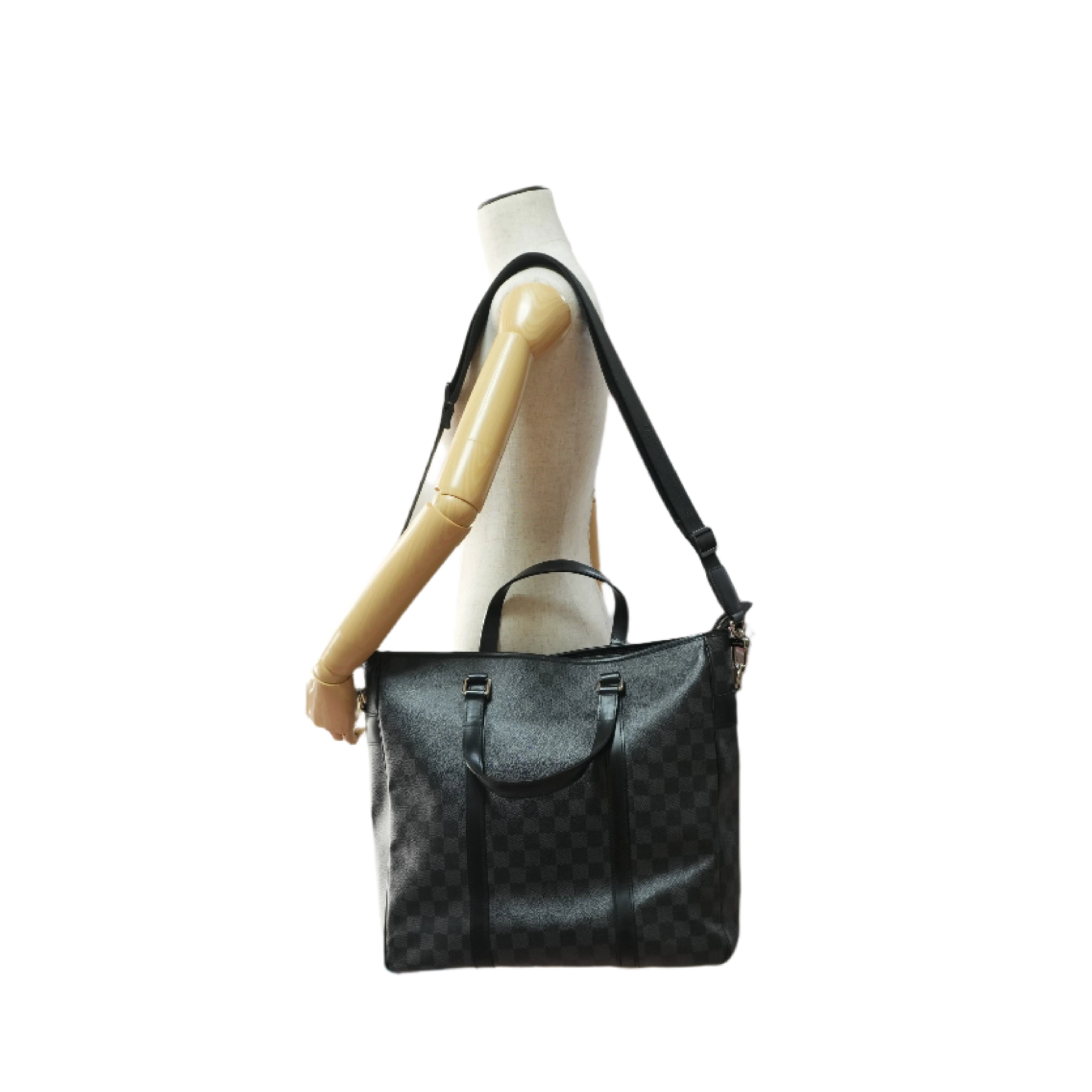 Louis Vuitton Tadao Damier Graphite Shoulder Tote Bag Used