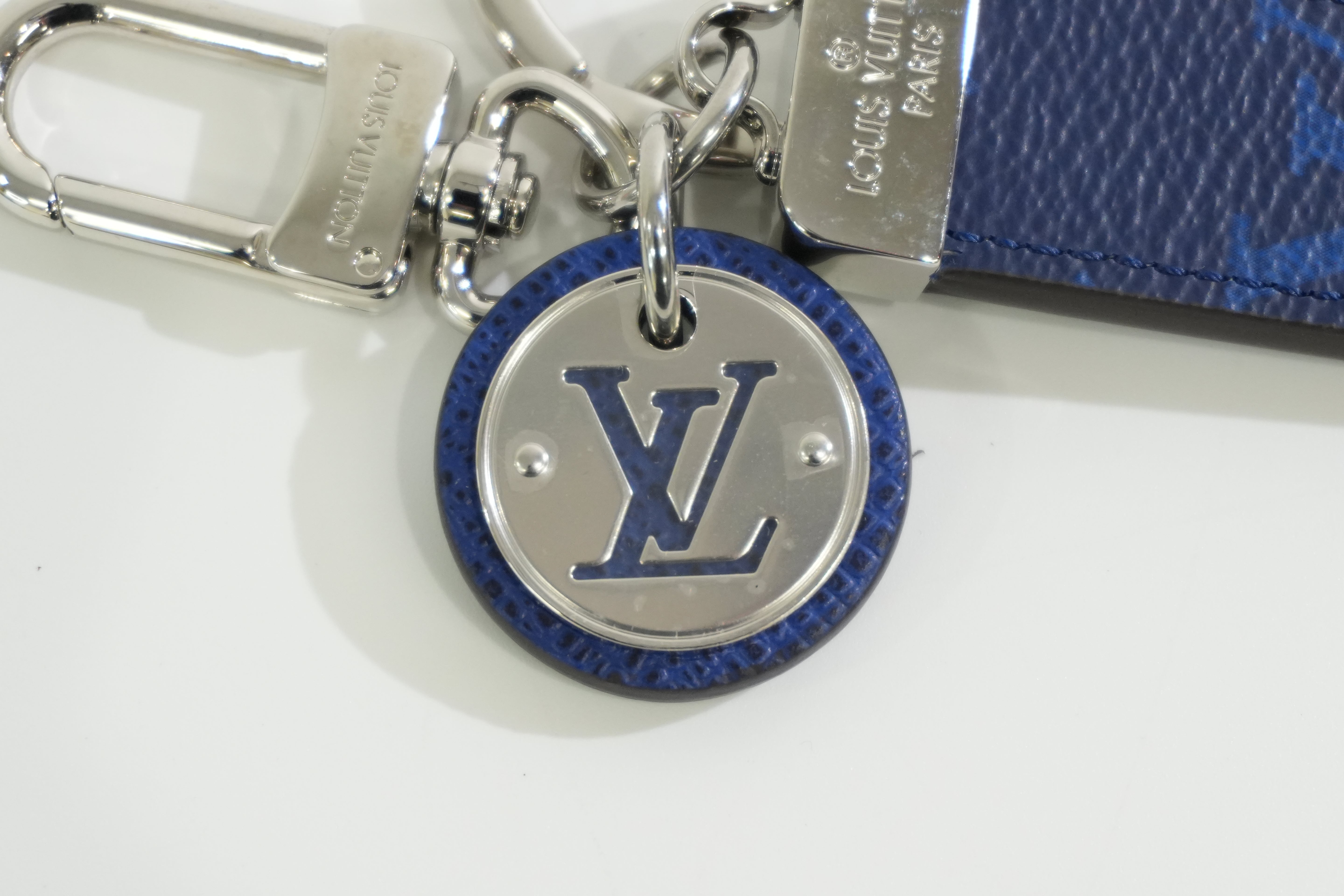 Louis Vuitton Metal Bag Charm Blue Used
