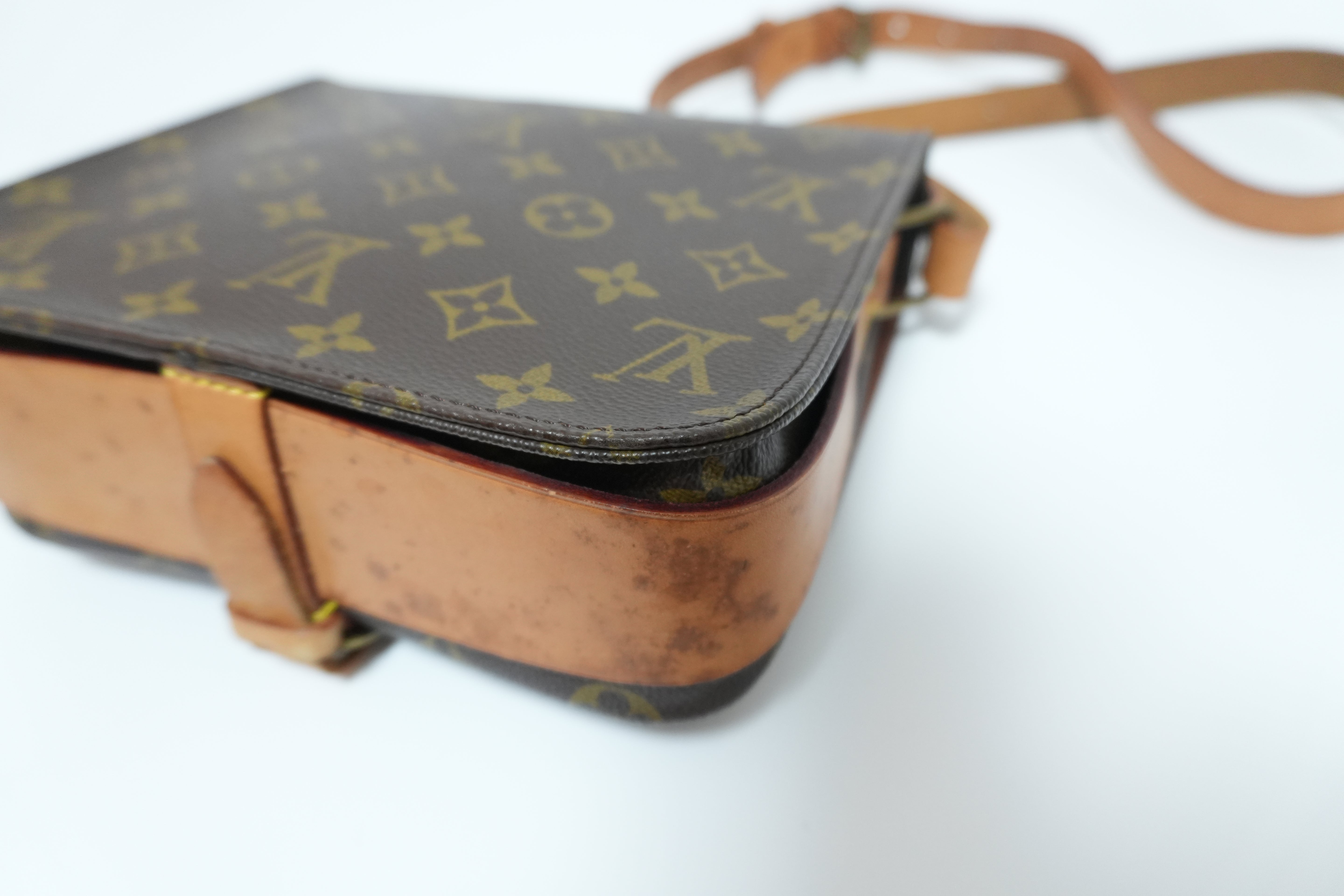 Louis Vuitton Monogram Cartouchiere 22 Shoulder Bag Used