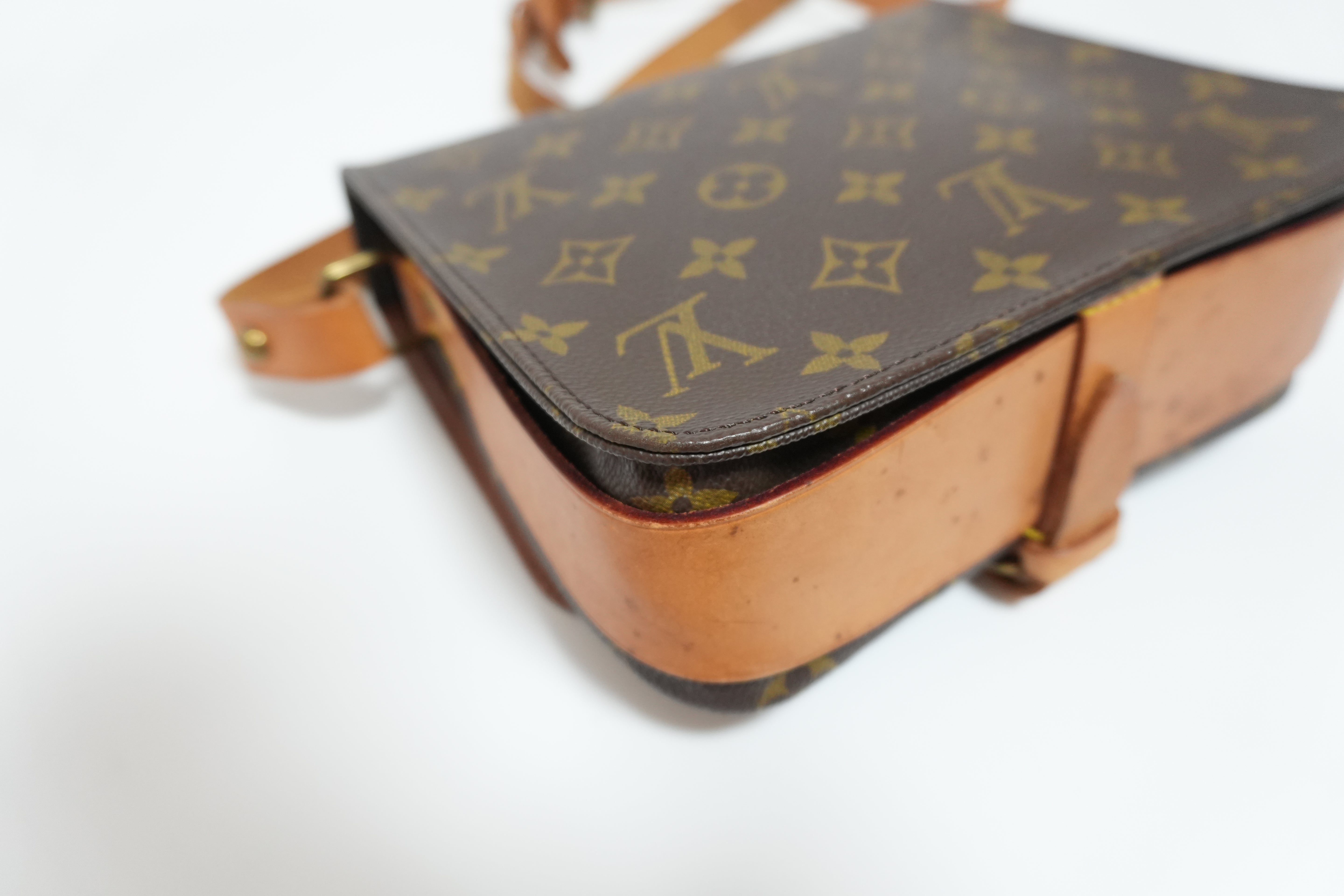 Louis Vuitton Monogram Cartouchiere 22 Shoulder Bag Used