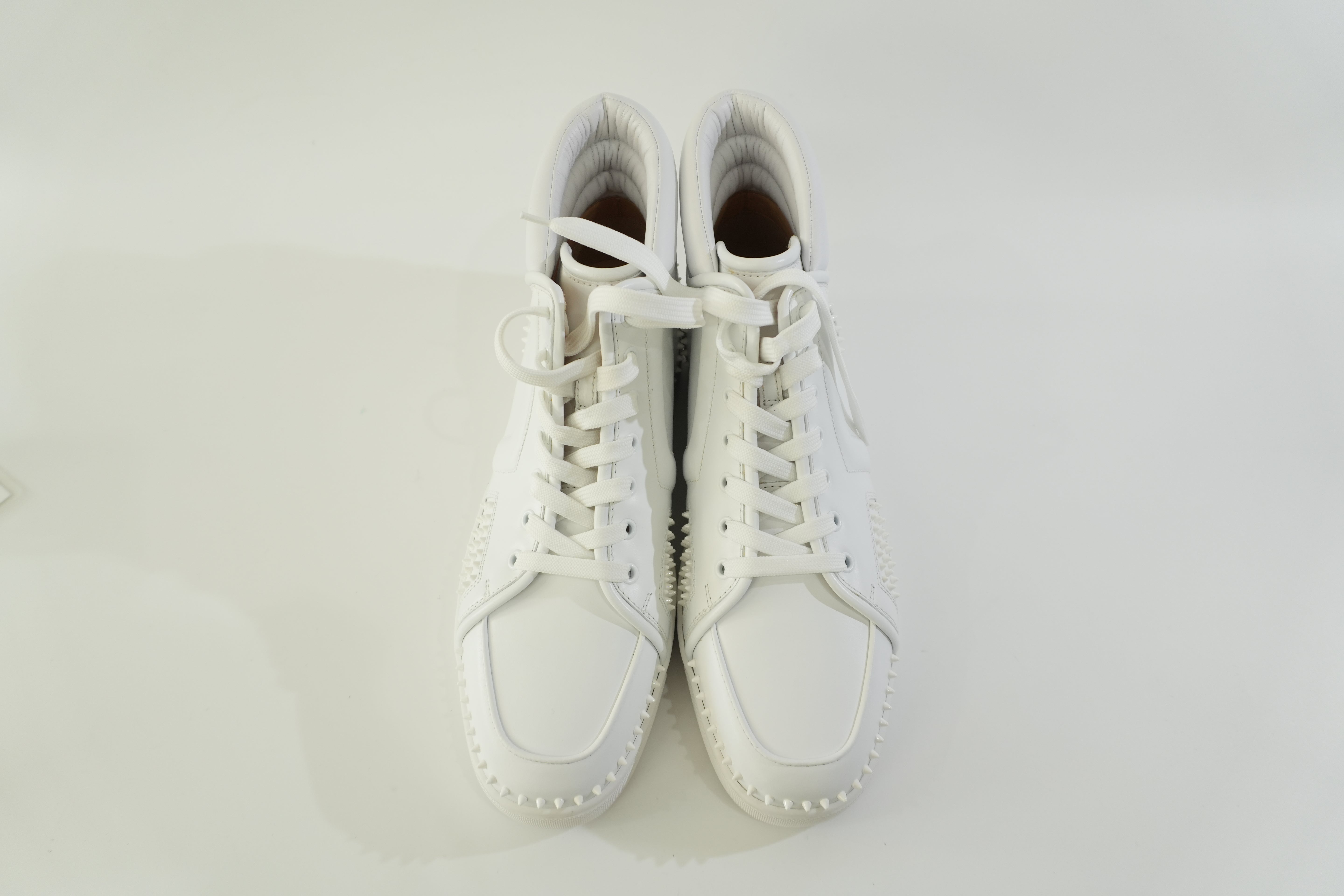 Pre-owned Christian Louboutin Sneakers Size 12 White Used