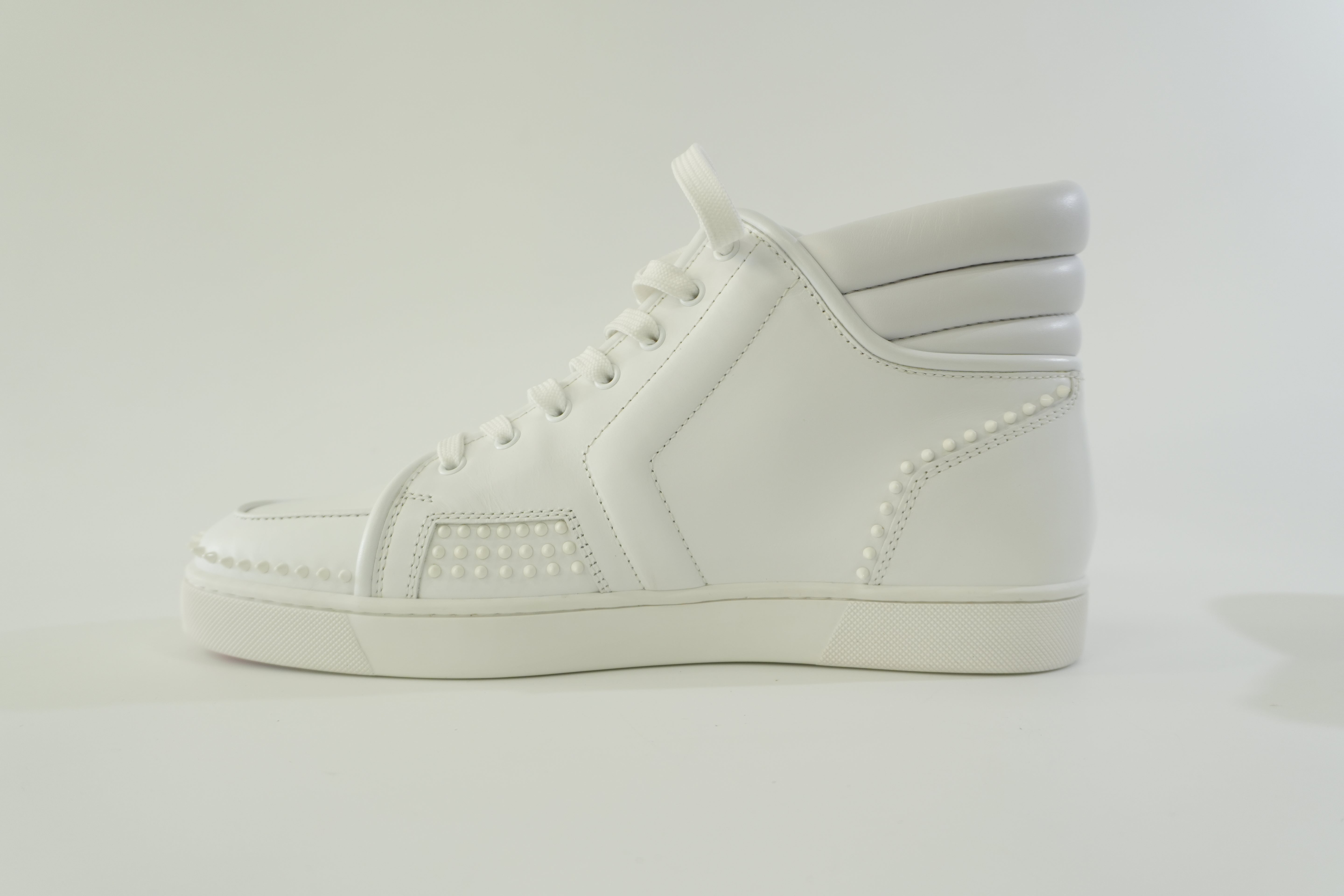 Pre-owned Christian Louboutin Sneakers Size 12 White Used