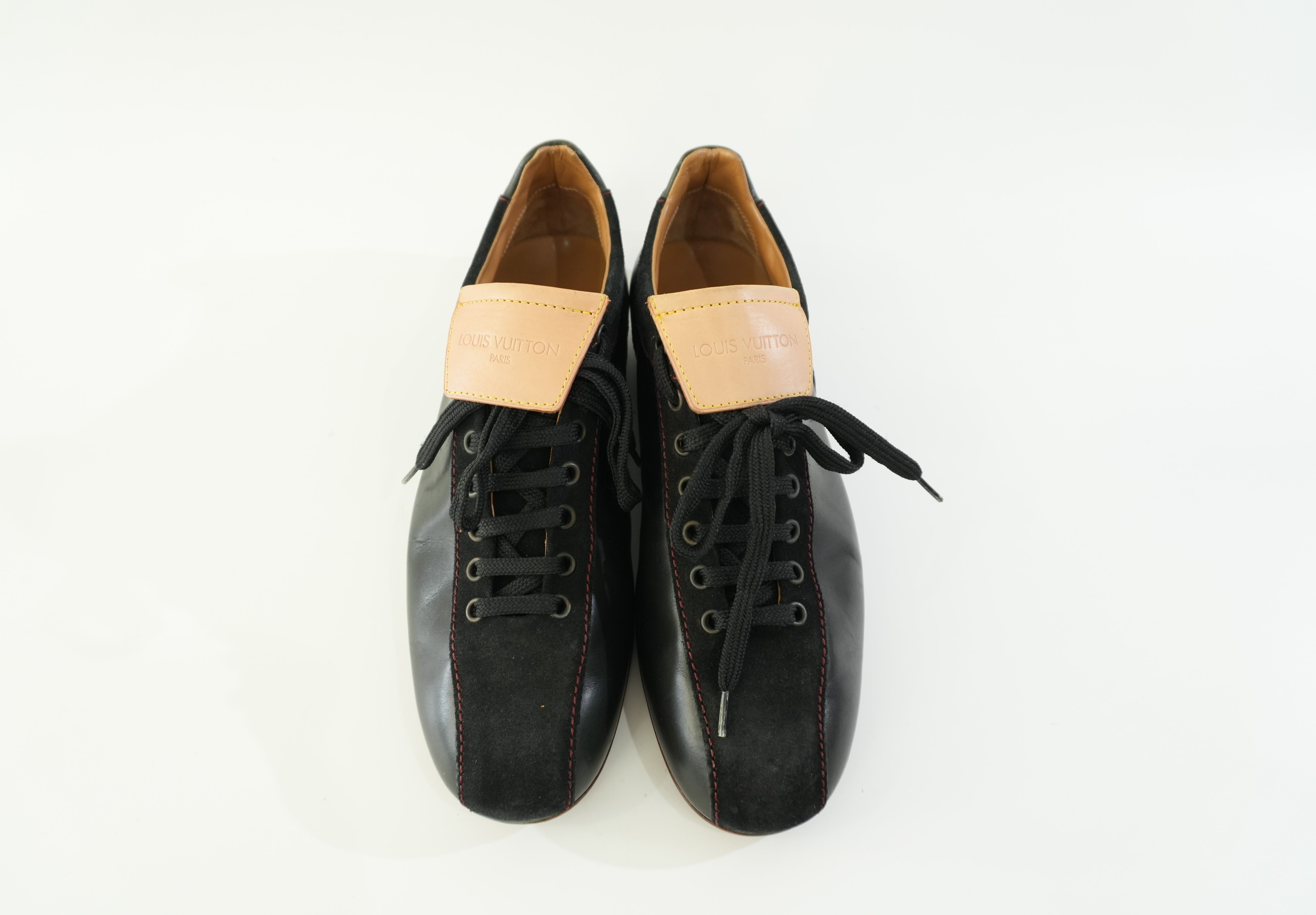Pre-owned Louis Vuitton Leather Shoes Size 7 Black Used