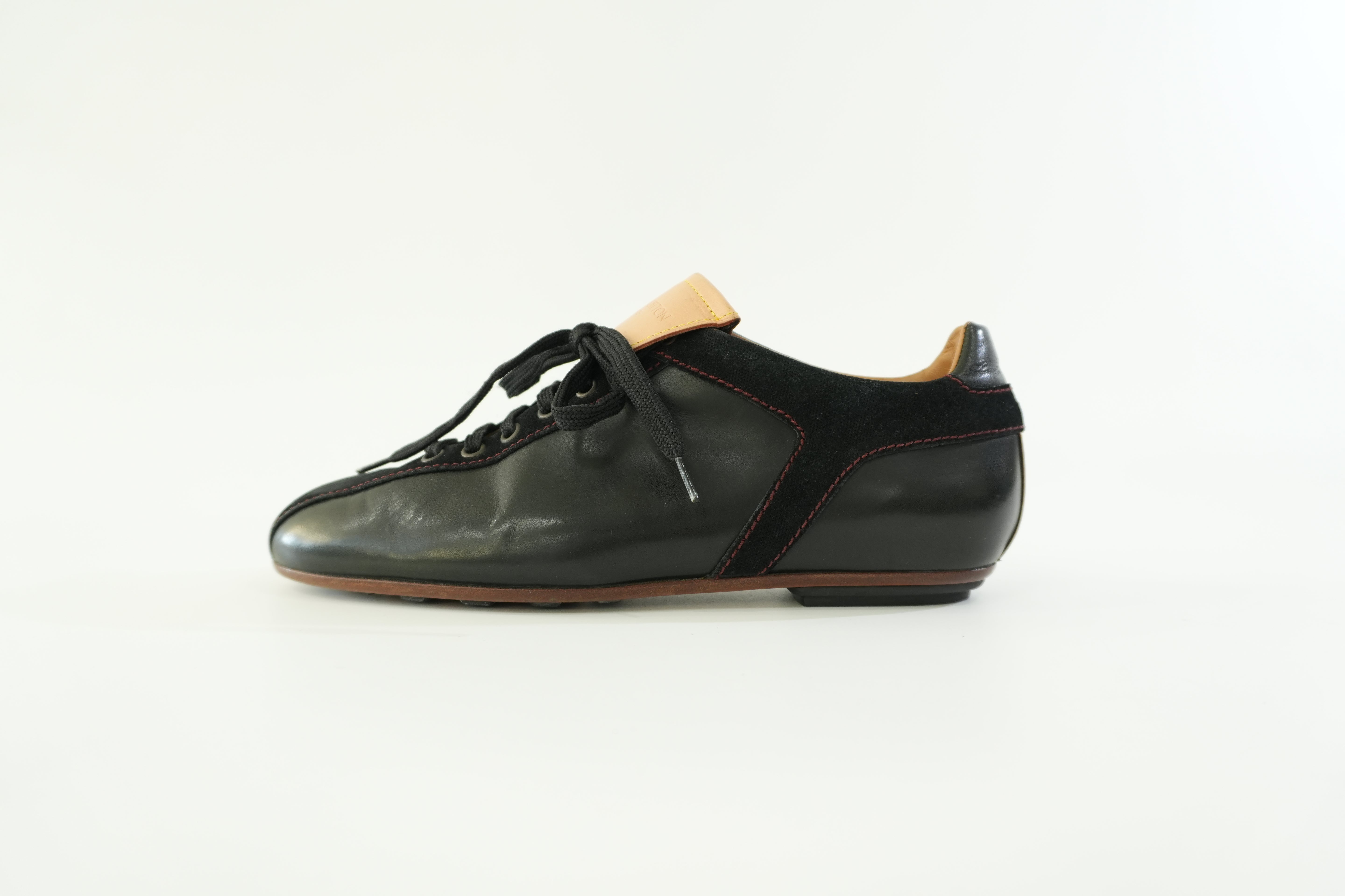 Pre-owned Louis Vuitton Leather Shoes Size 7 Black Used