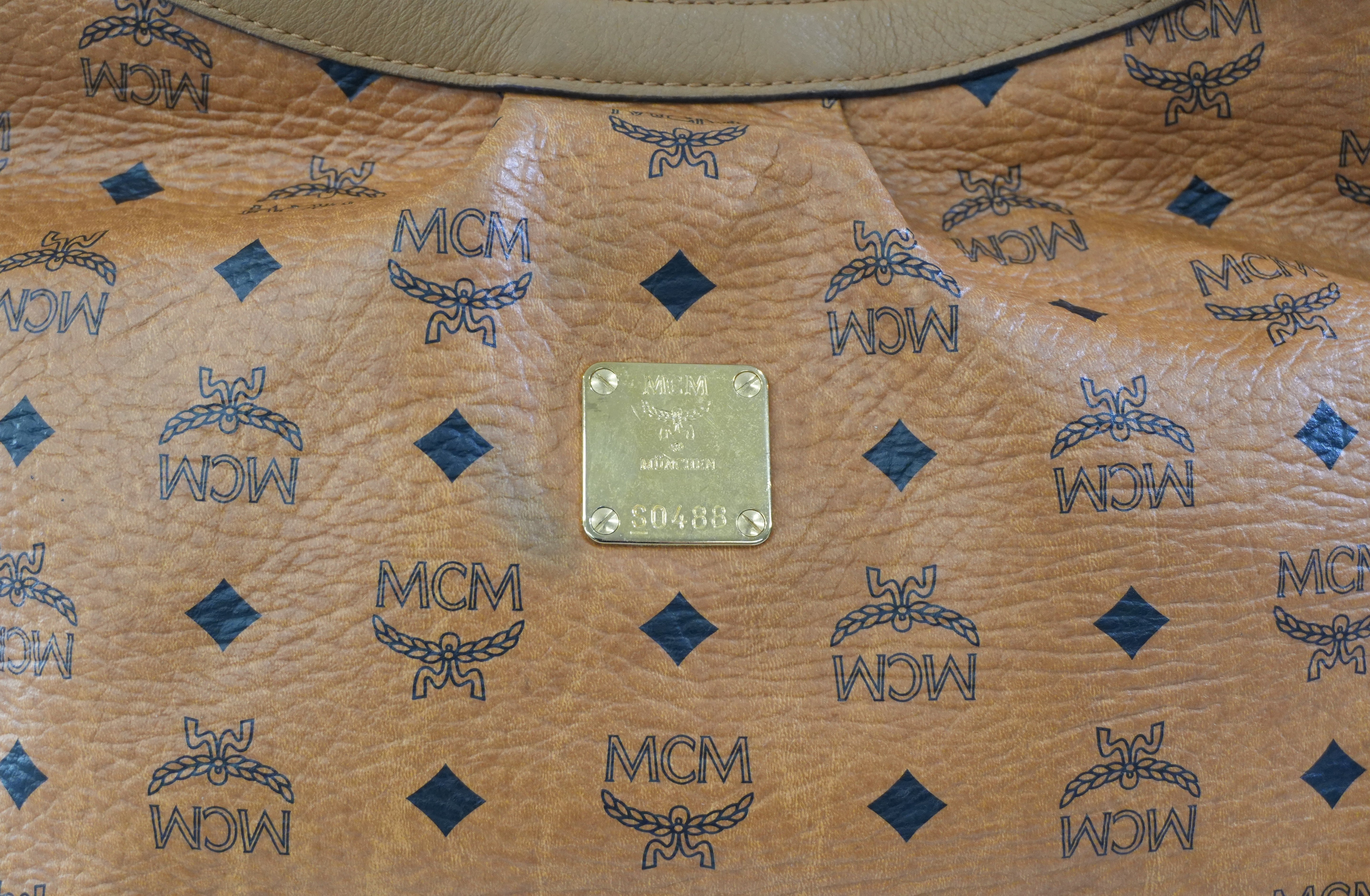 MCM Hobo Tote Bag Cognac Used