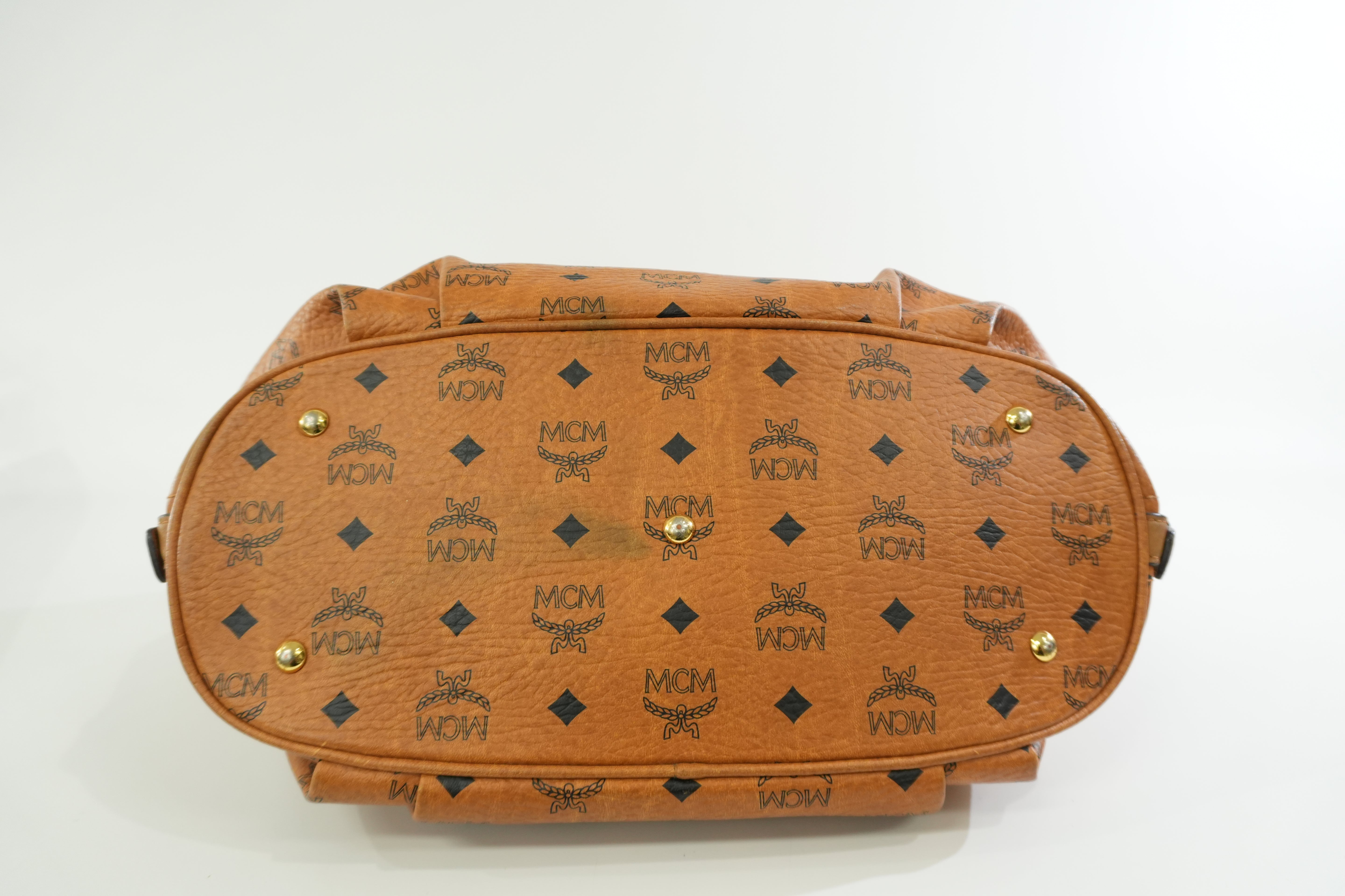 MCM Hobo Tote Bag Cognac Used