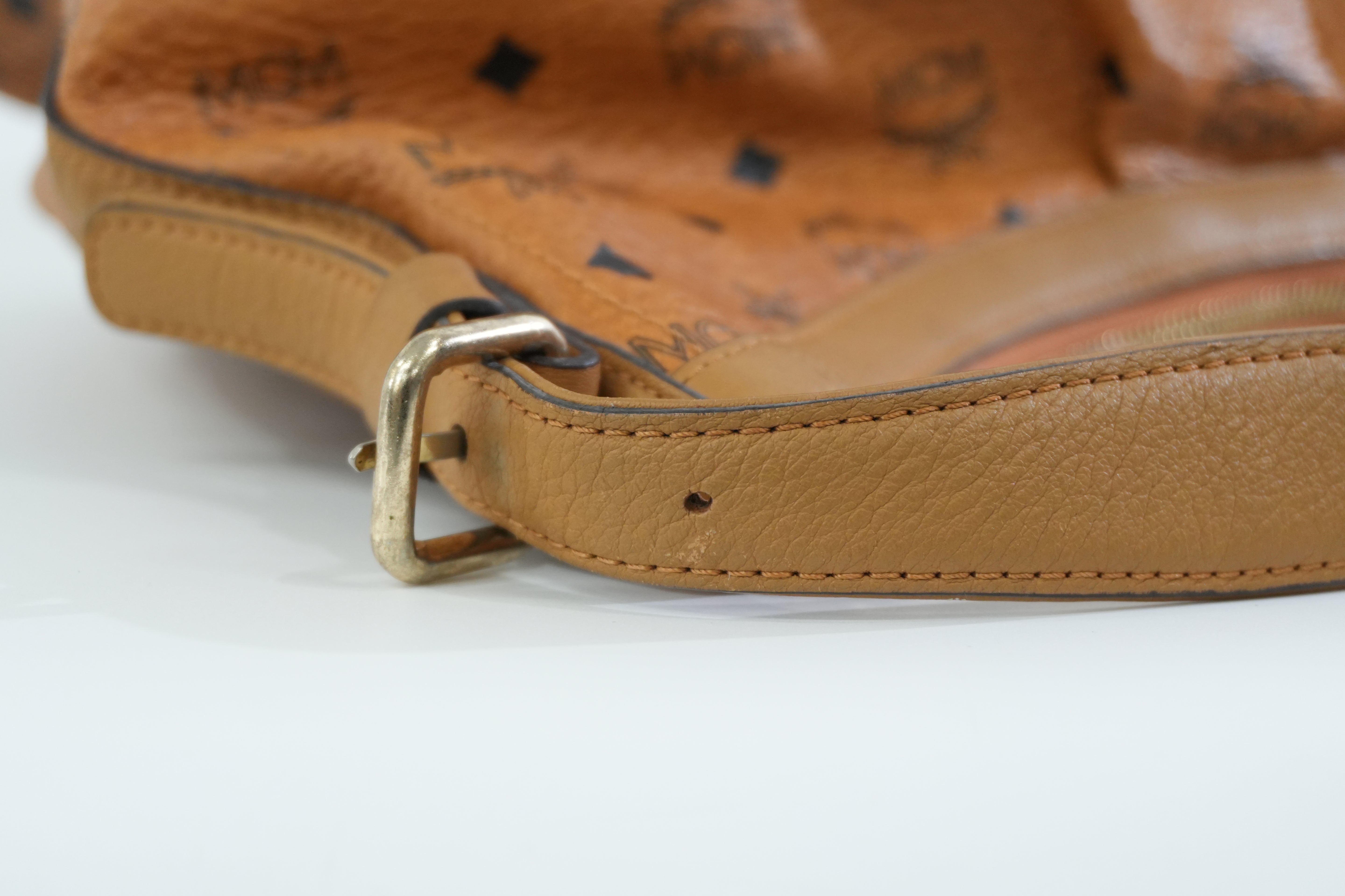 MCM Hobo Tote Bag Cognac Used