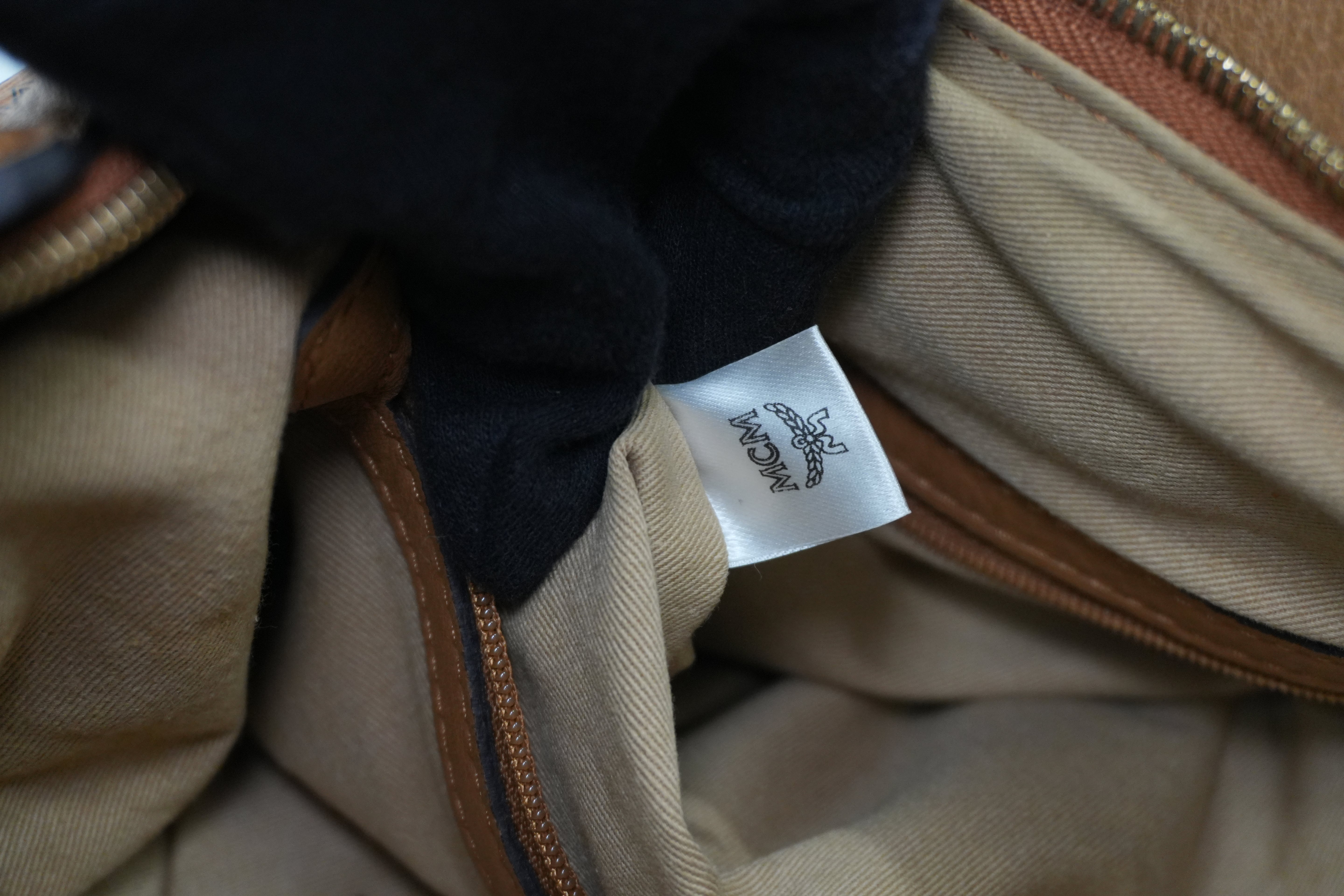 MCM Hobo Tote Bag Cognac Used