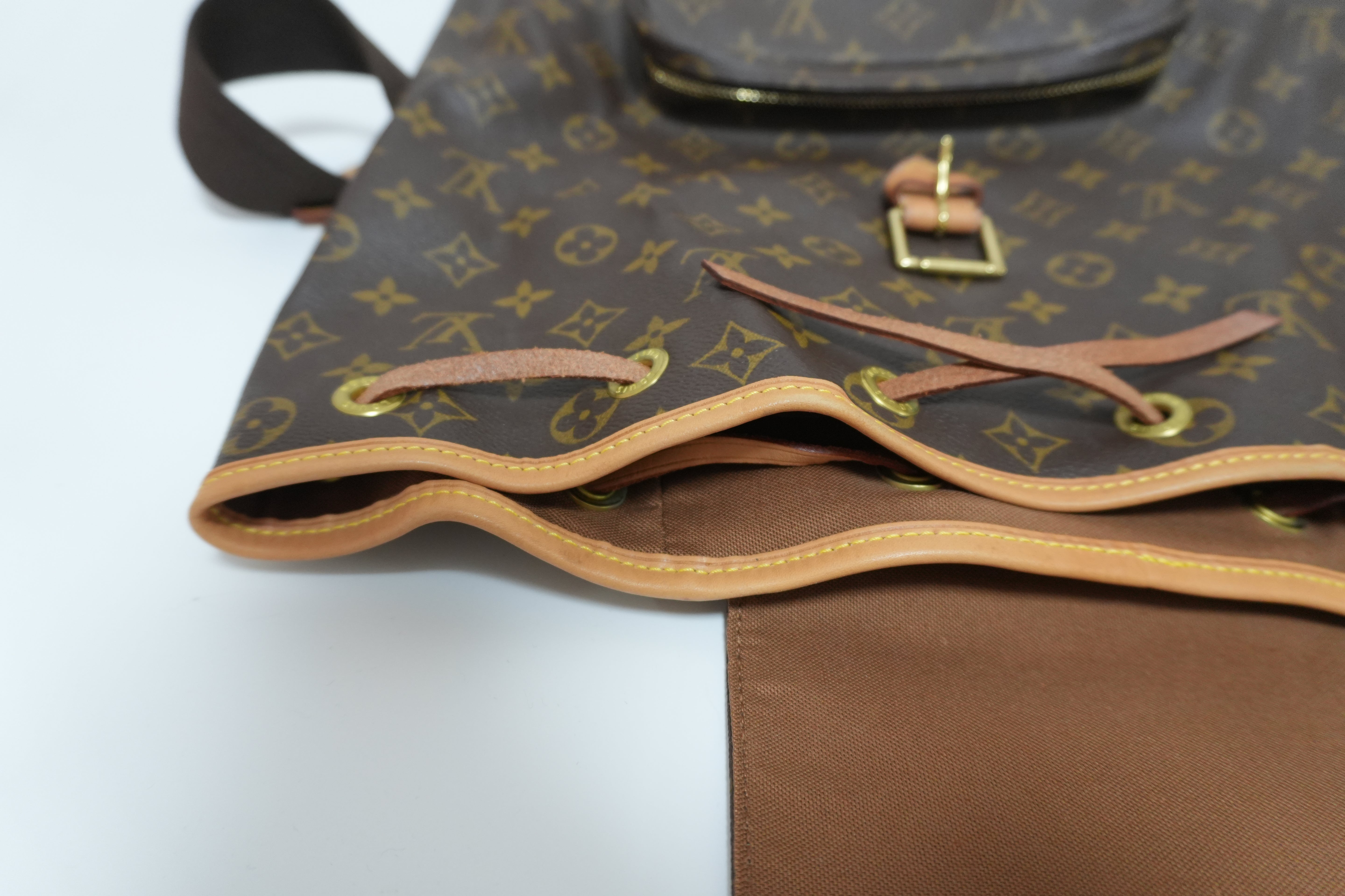 Louis Vuitton Monogram Montsouris GM Backpack Used