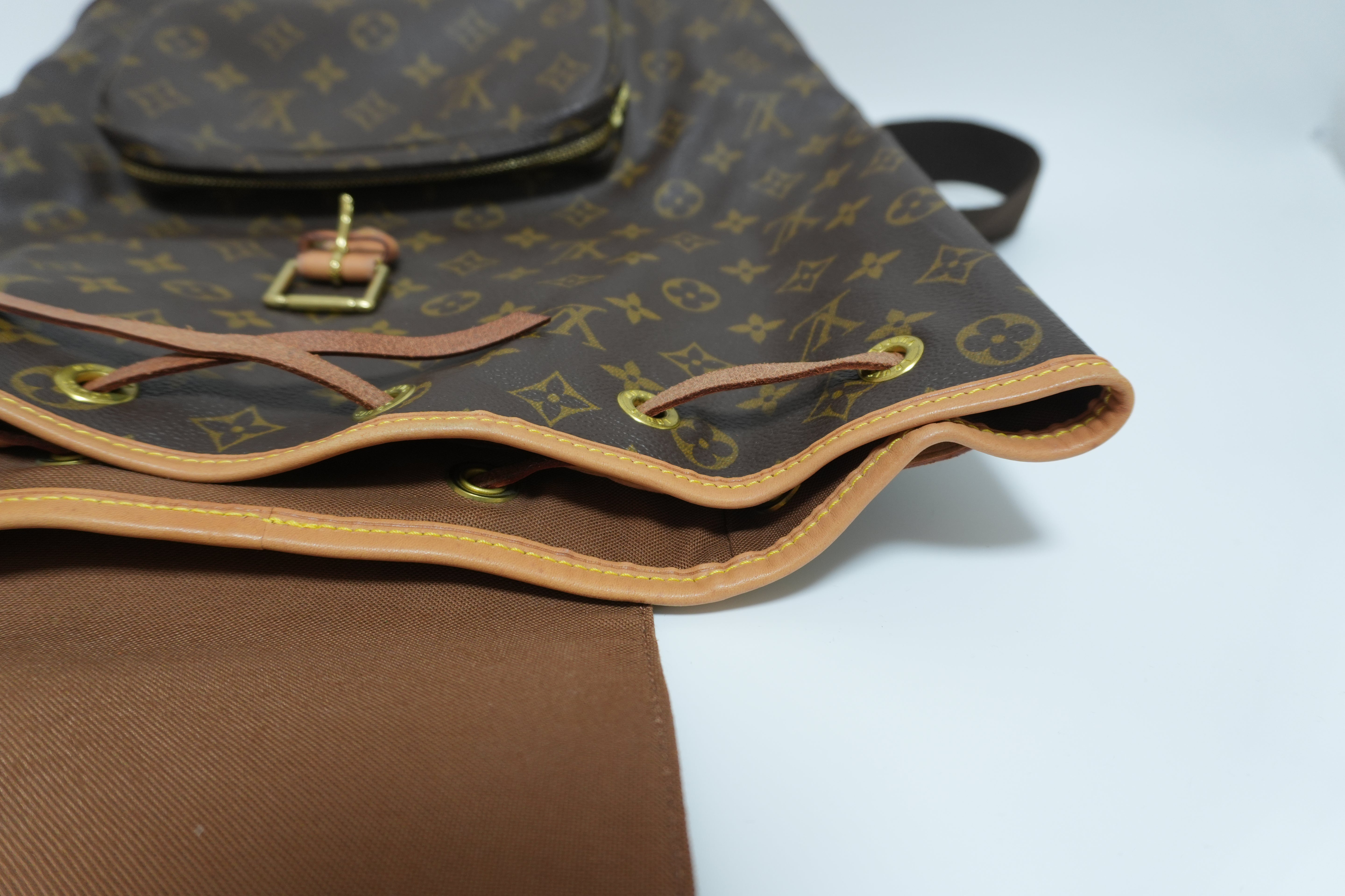 Louis Vuitton Monogram Montsouris GM Backpack Used