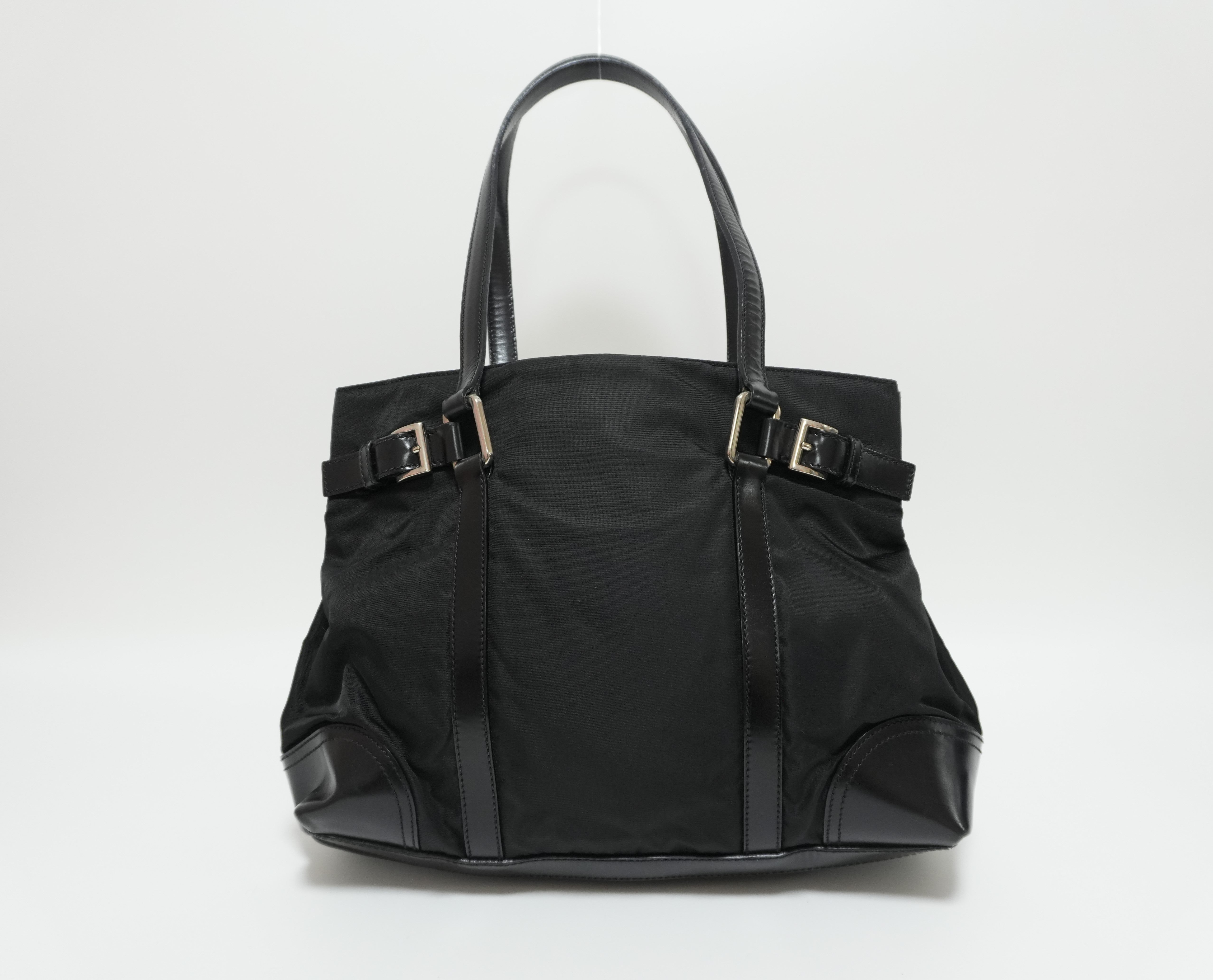 Prada Nylon Shoulder Bag Black Used