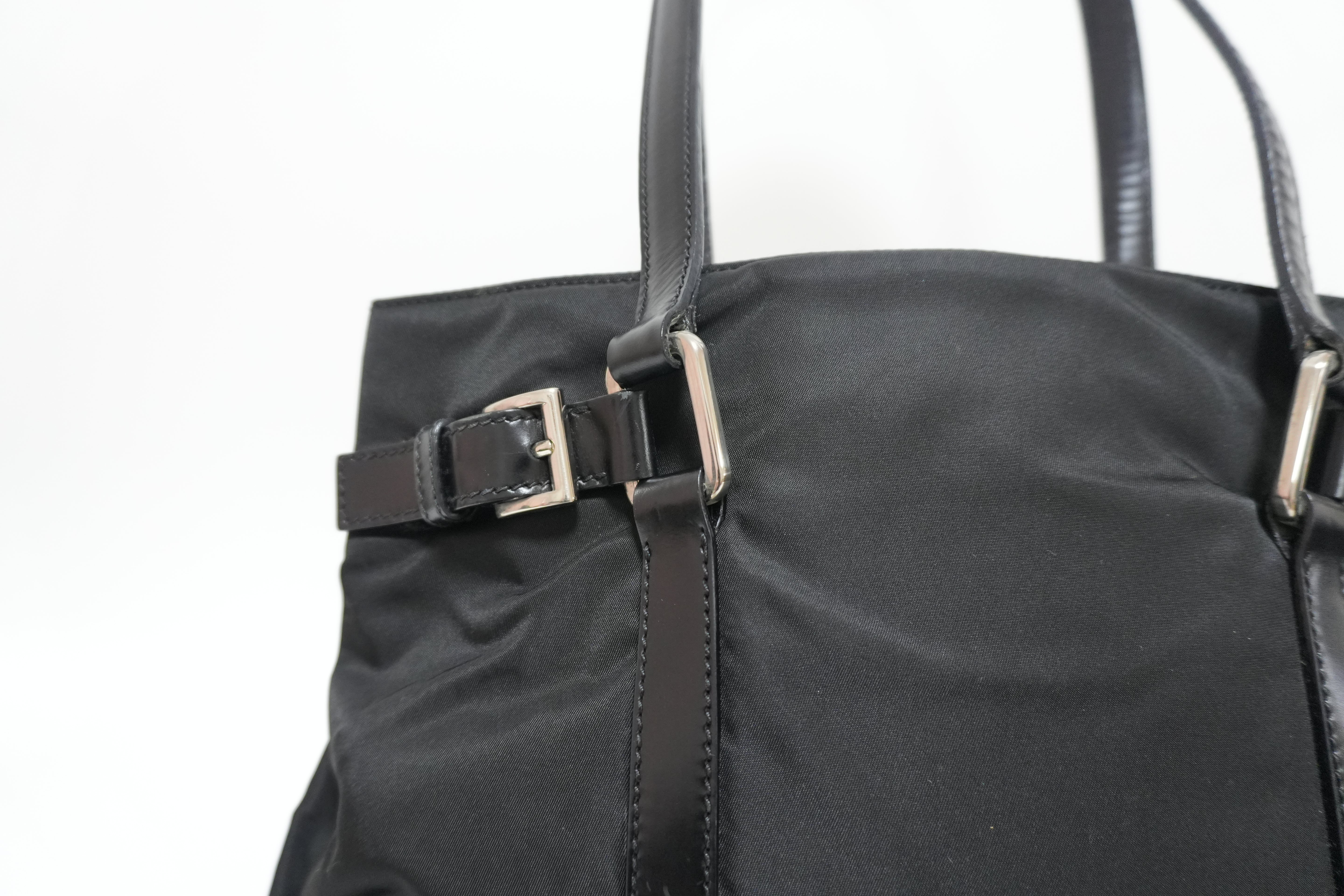 Prada Nylon Shoulder Bag Black Used