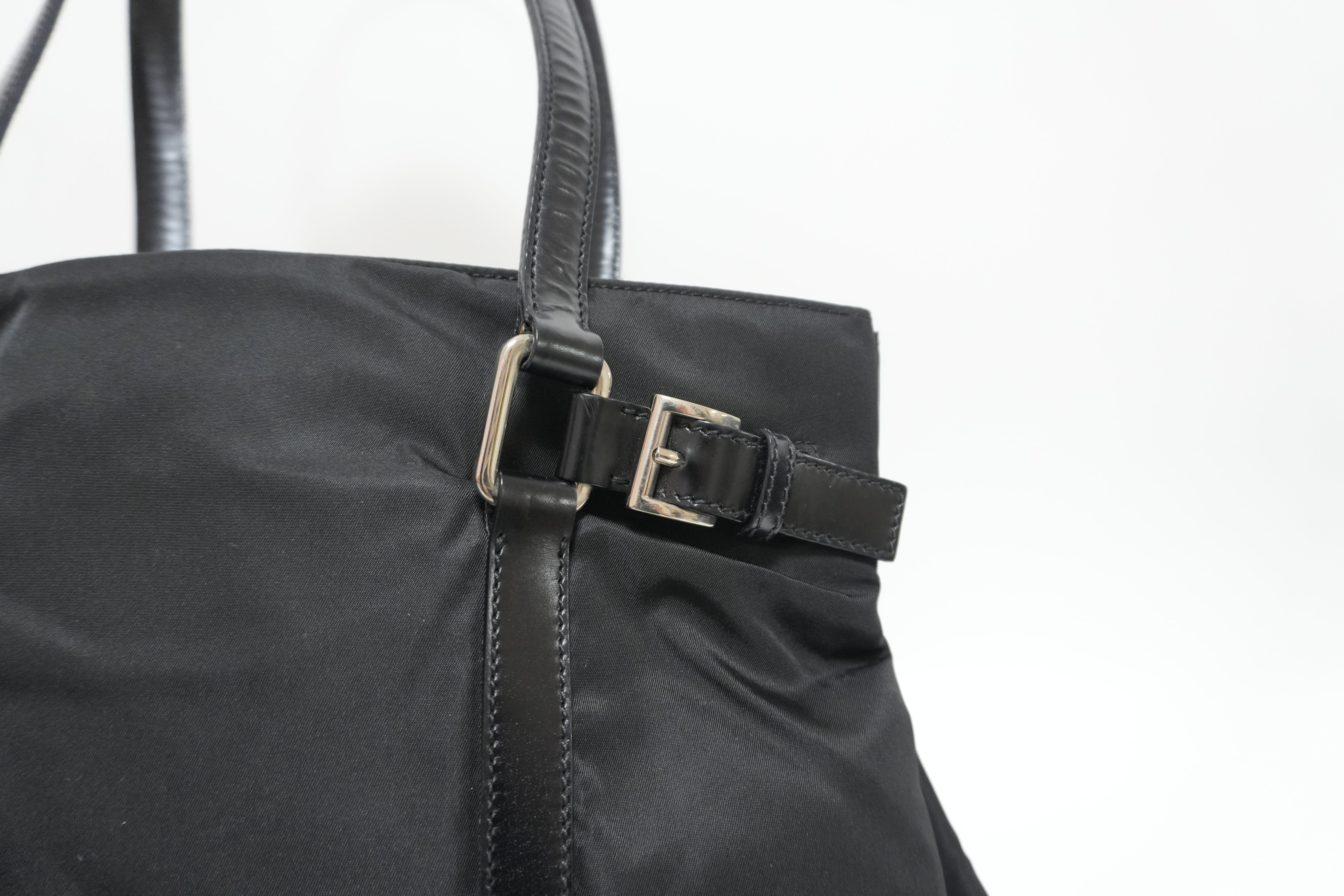 Prada Nylon Shoulder Bag Black Used