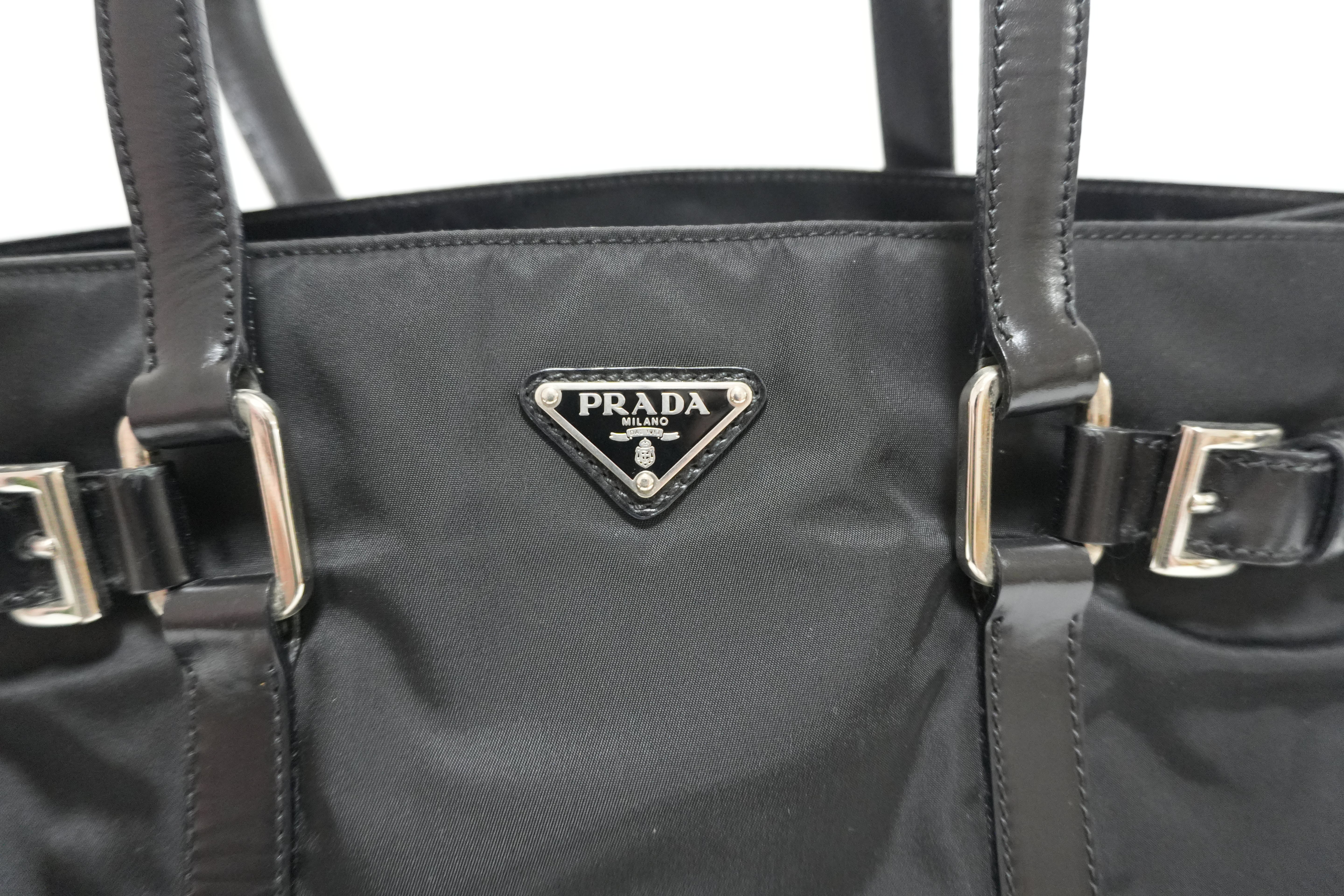 Prada Nylon Shoulder Bag Black Used