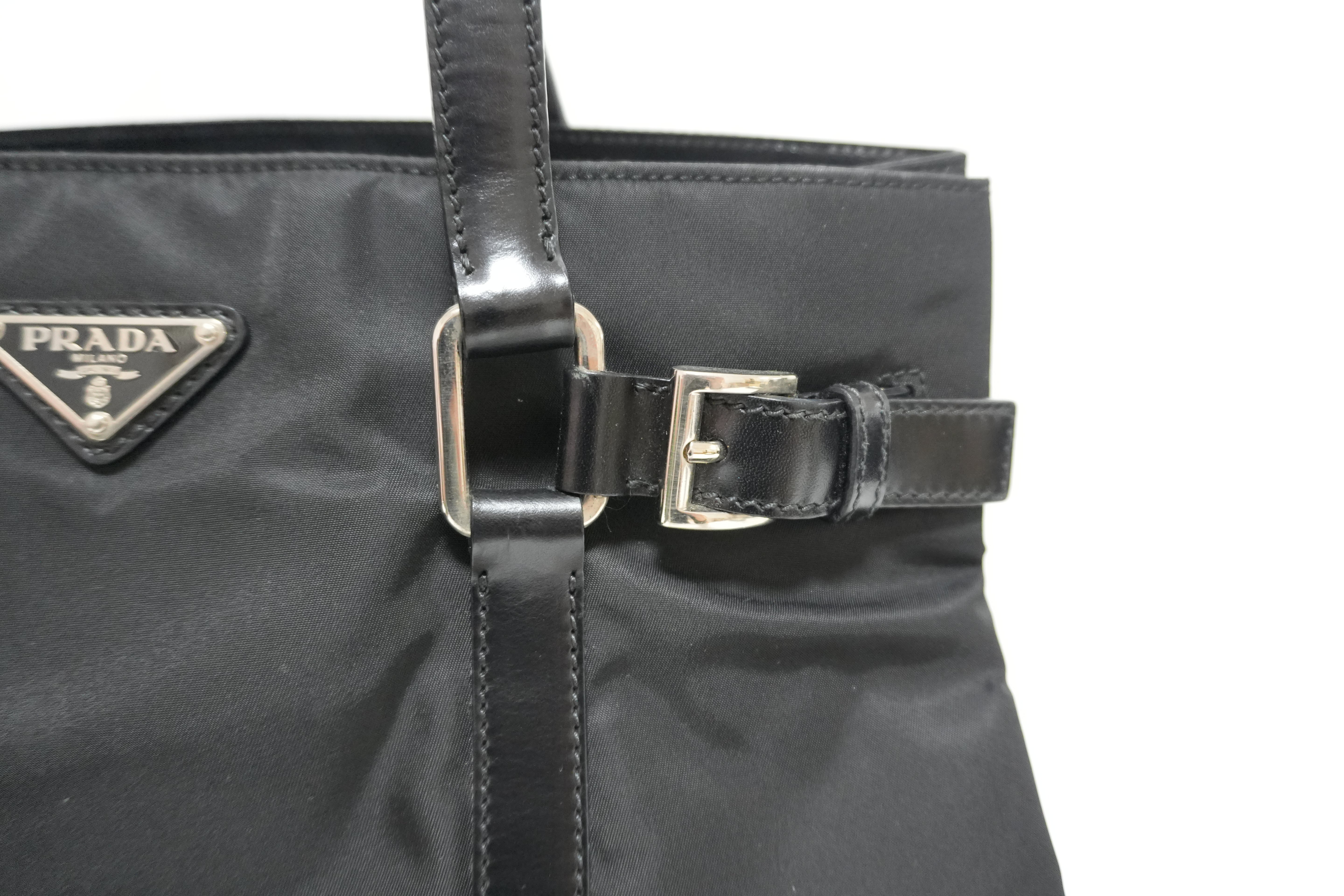 Prada Nylon Shoulder Bag Black Used