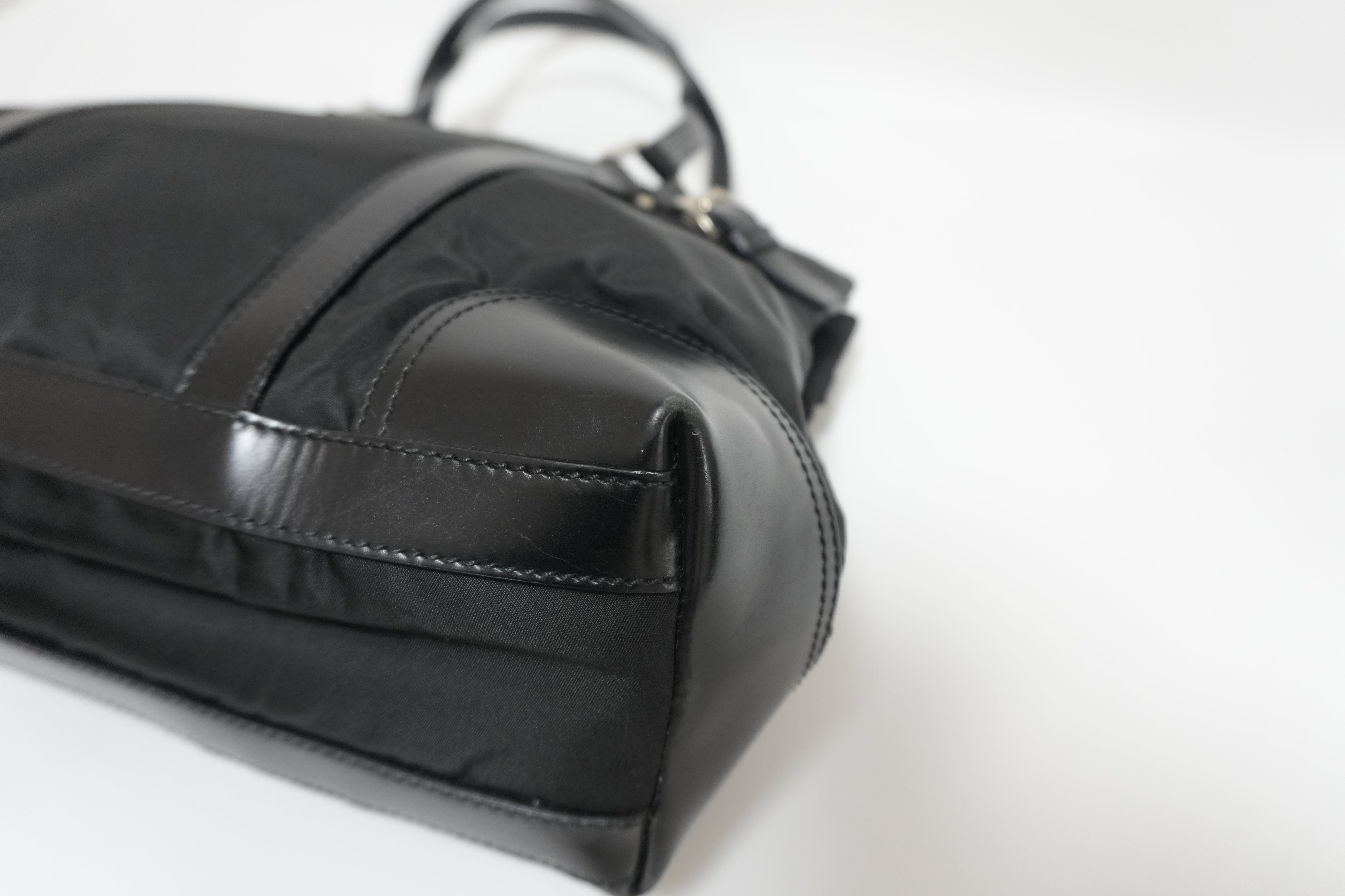 Prada Nylon Shoulder Bag Black Used