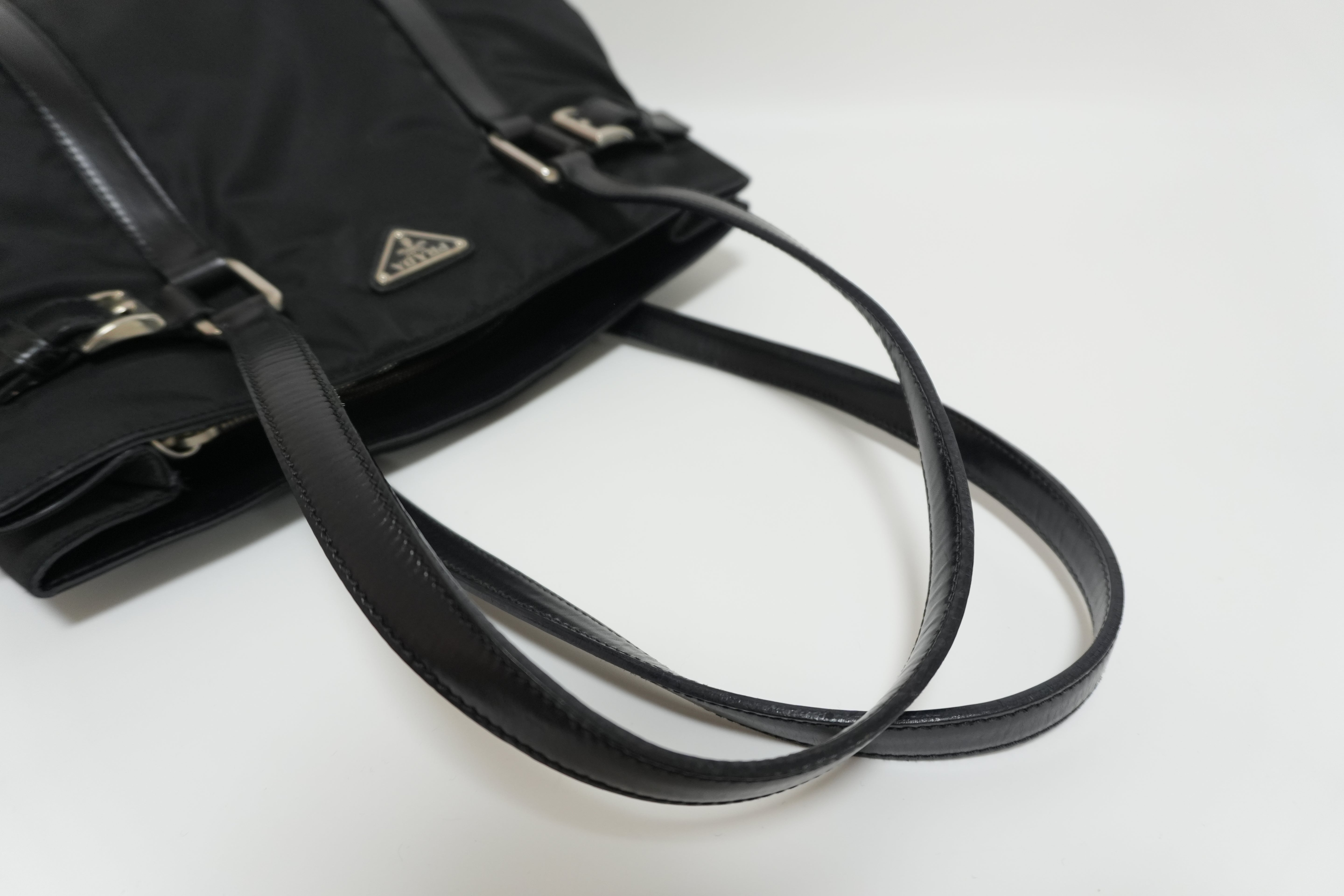 Prada Nylon Shoulder Bag Black Used