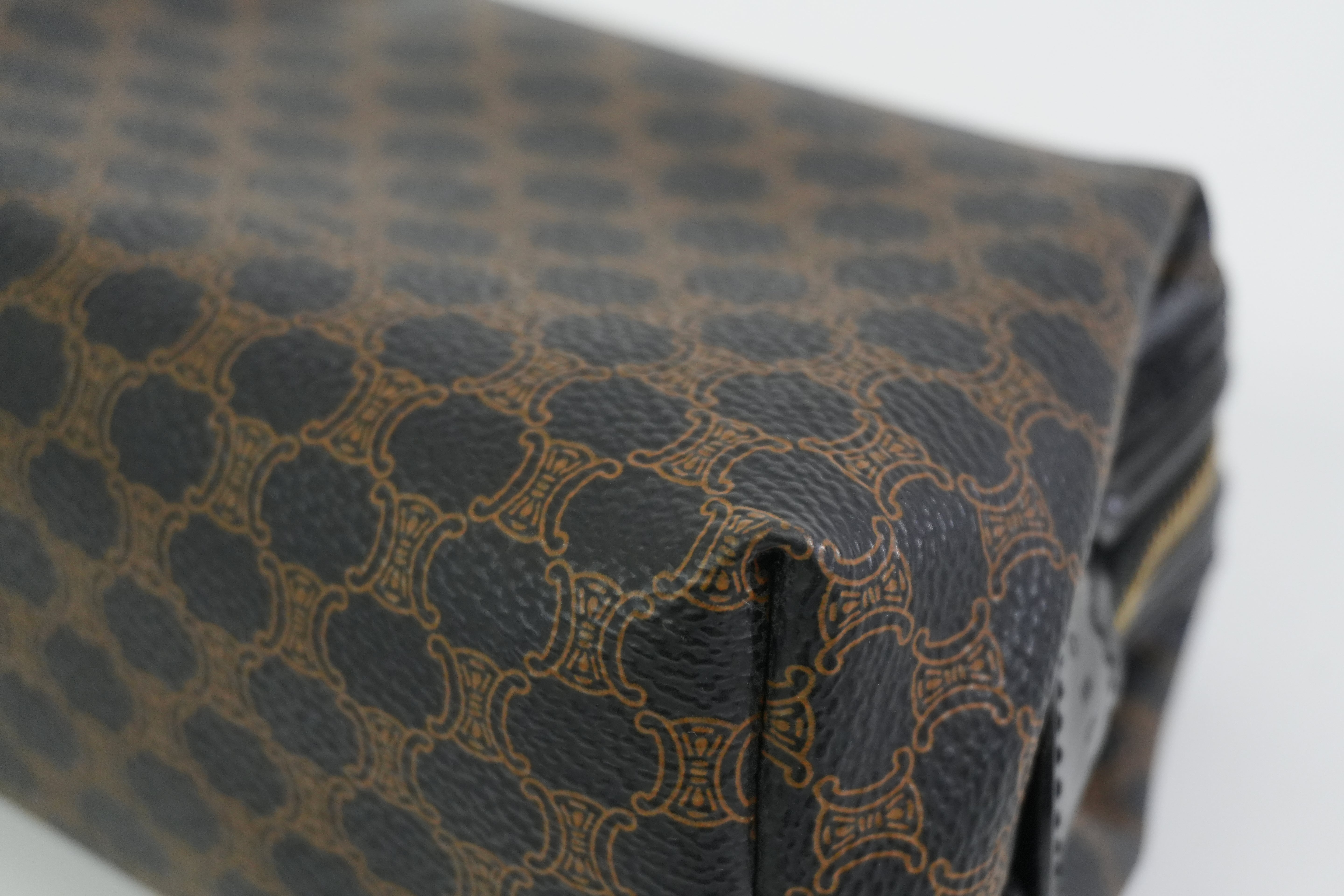 Pre-owned Celine Macadam Pouch Black