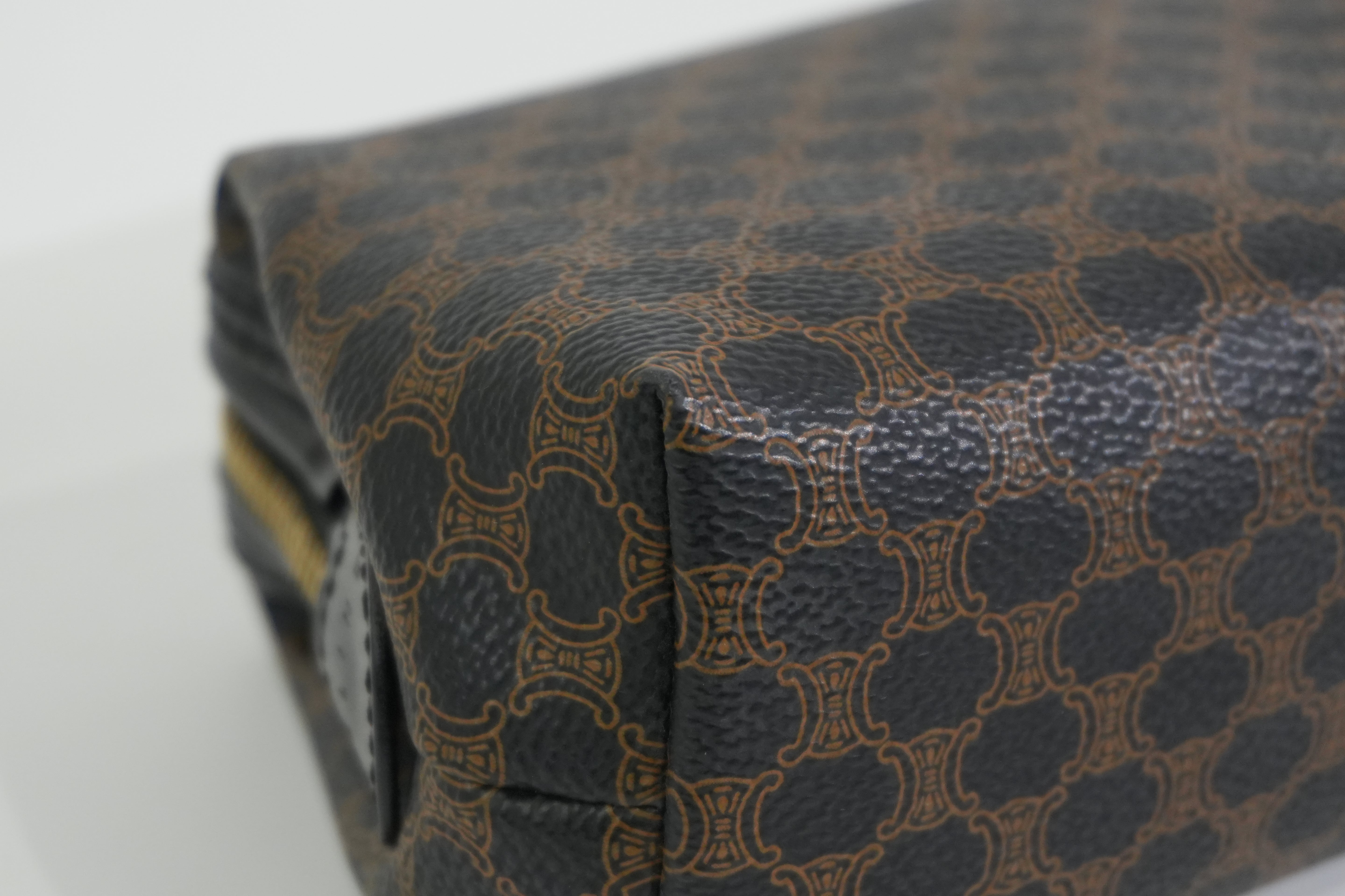 Pre-owned Celine Macadam Pouch Black