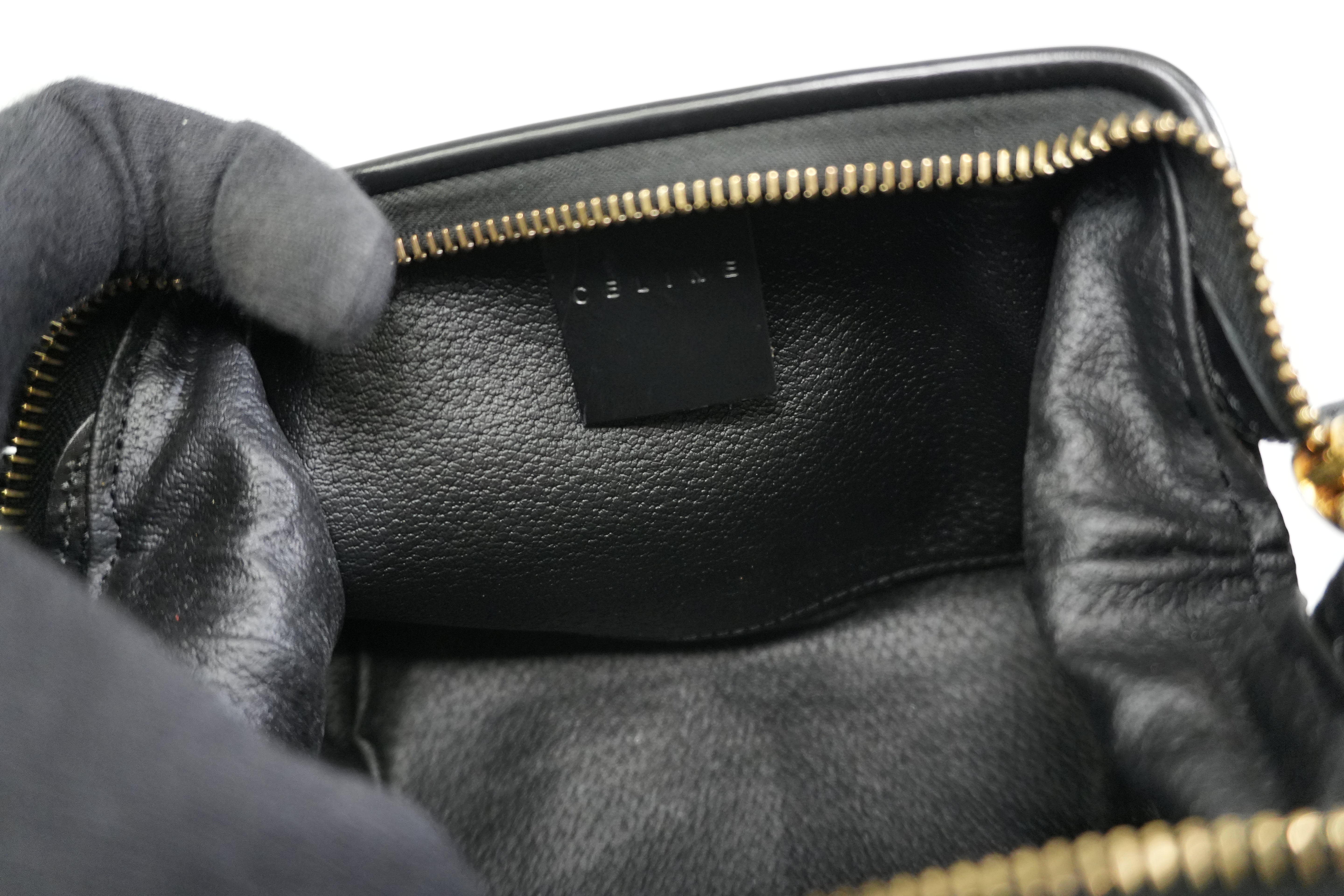 Pre-owned Celine Macadam Pouch Black